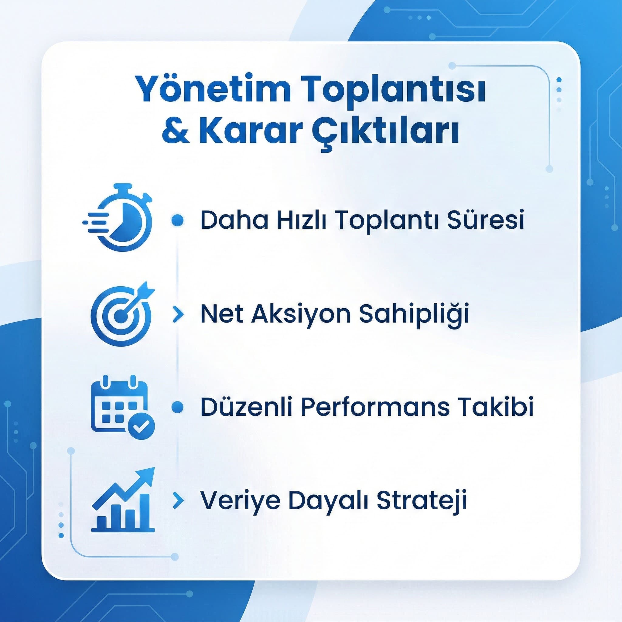 Yönetim toplantılarında dashboard nasıl kullanılmalı?