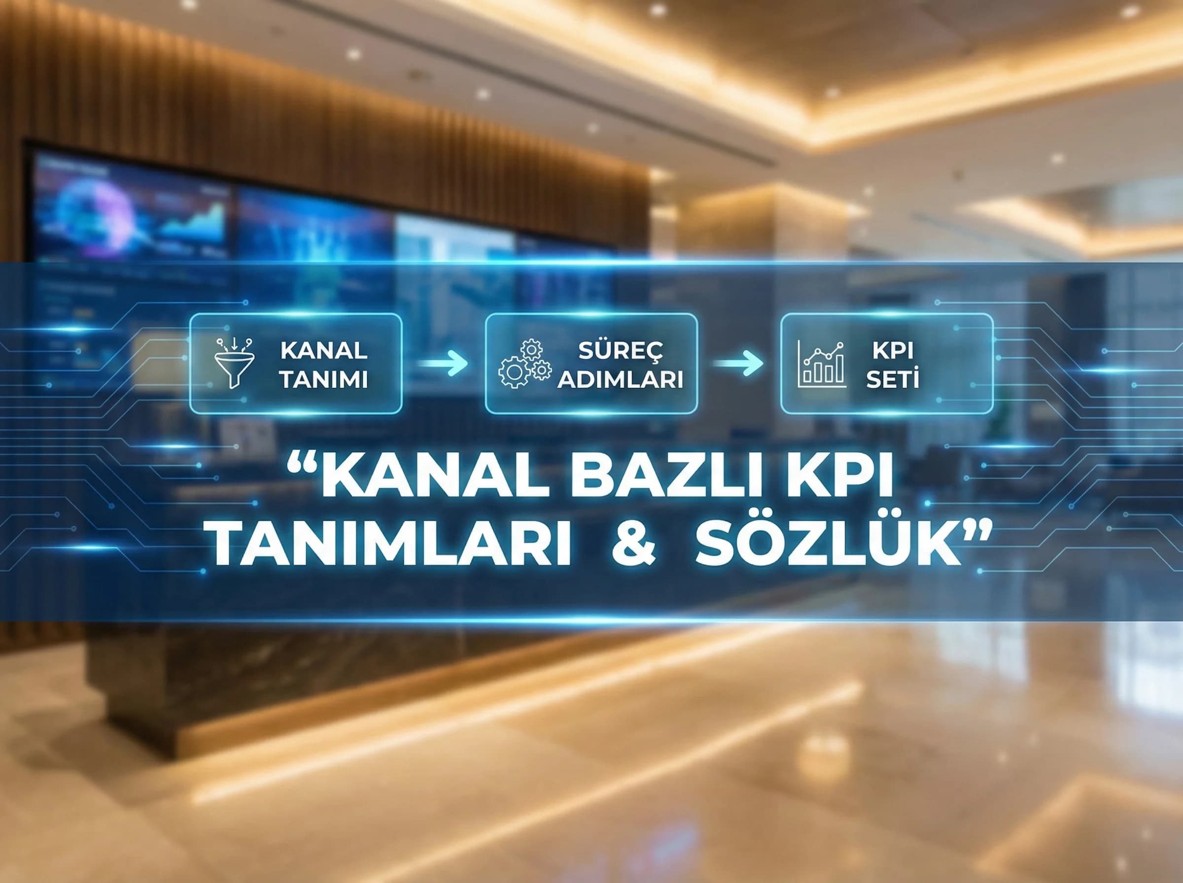 Kanal bazlı KPI tanımına geçişi ayıran otel görseli
