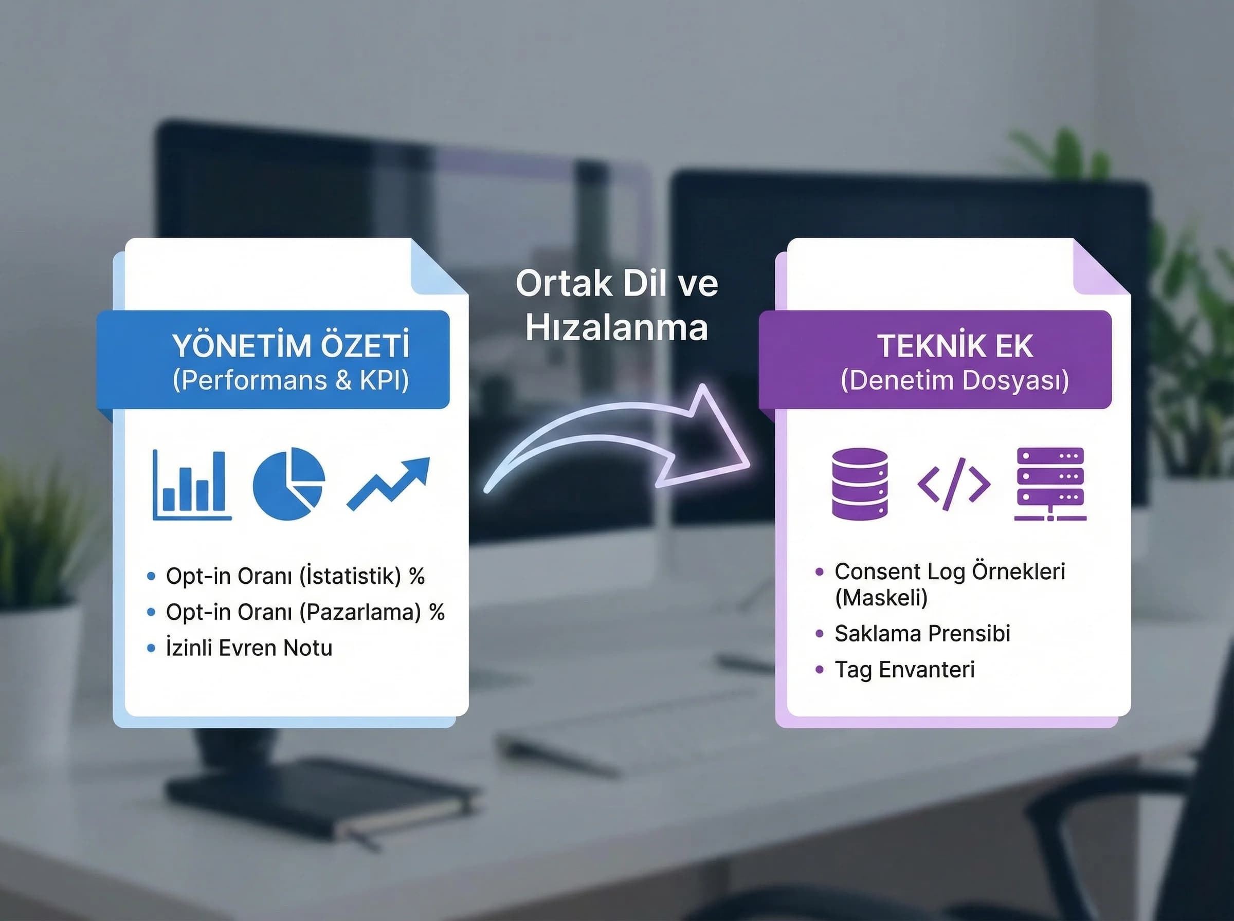 Otel için örnek consent rapor paketi, yönetim ve teknik ekibi ortaklaştırır