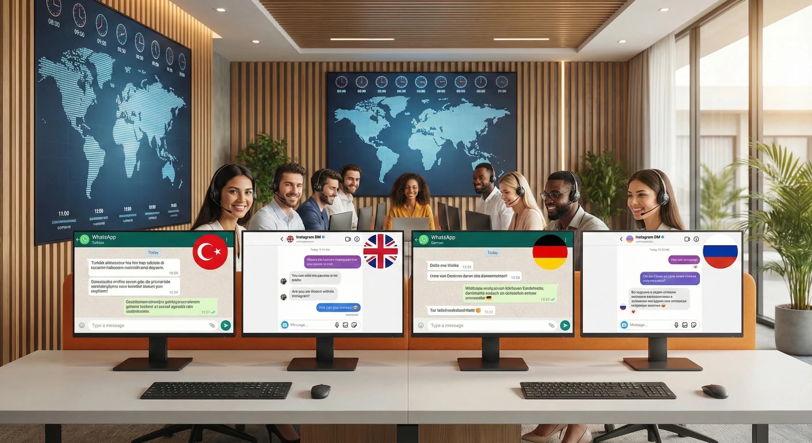 Cok Dilli Mesaj Yönetimi: TR–EN–DE–RU Misafirlerle Yazılı İletişim Rehberi