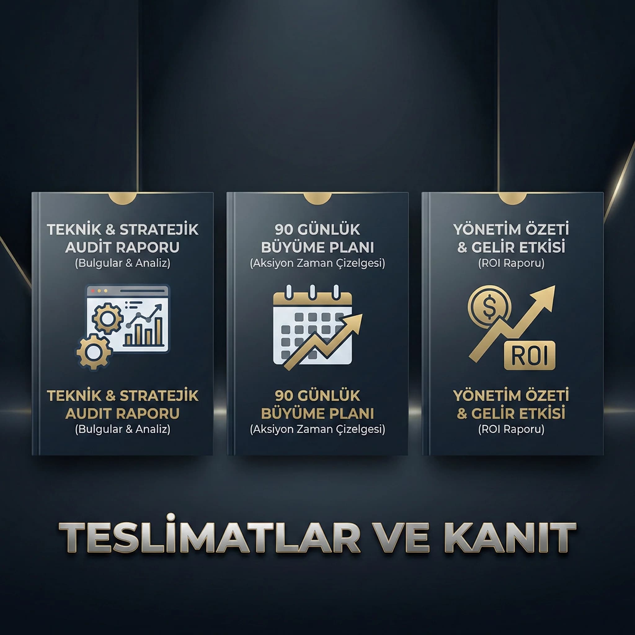 Audit deliverables + 90 günlük plan + yönetim raporu