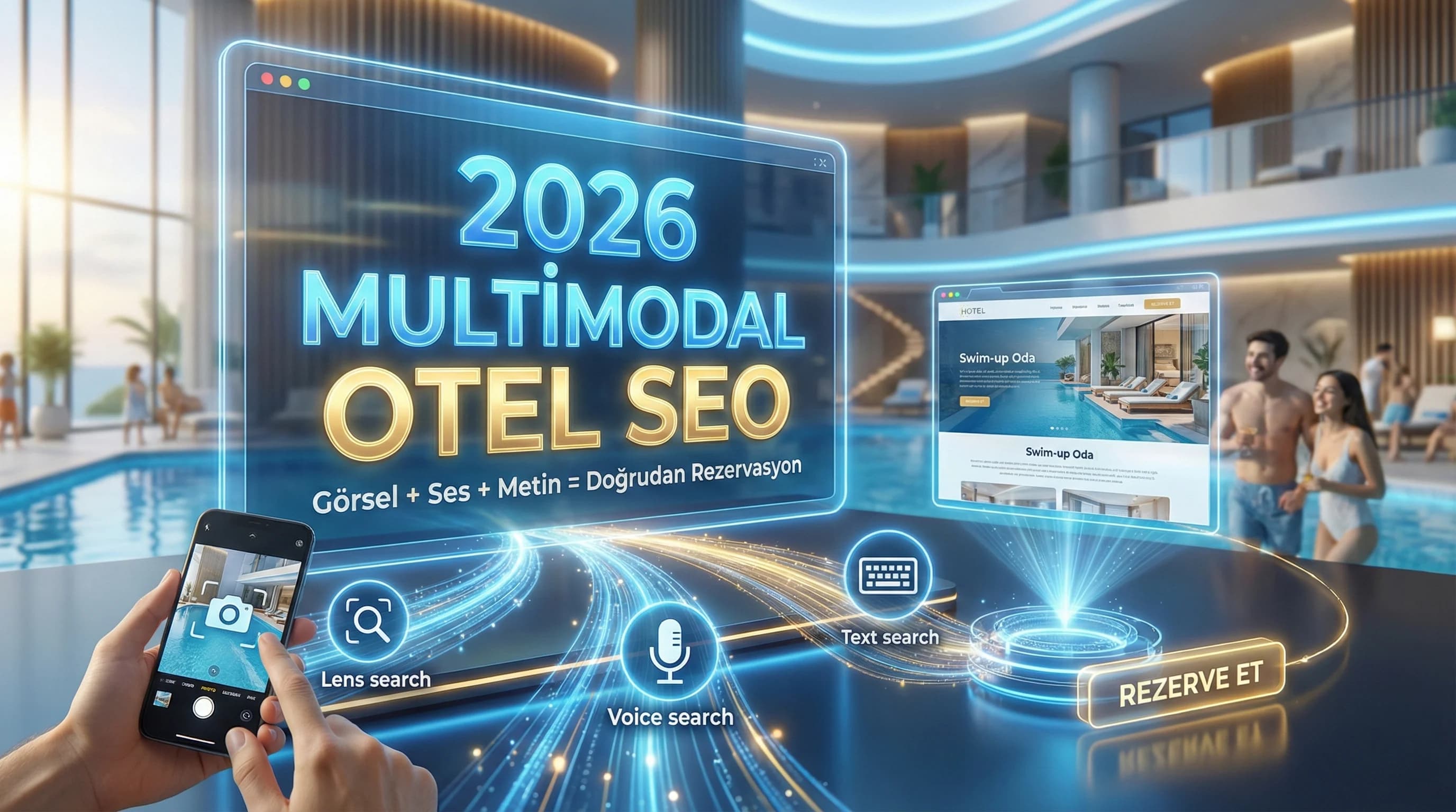 2026 Multimodal Aramada Otel SEO: Görsel, Sesli ve Metin Aramayı Birlikte Yönetmek