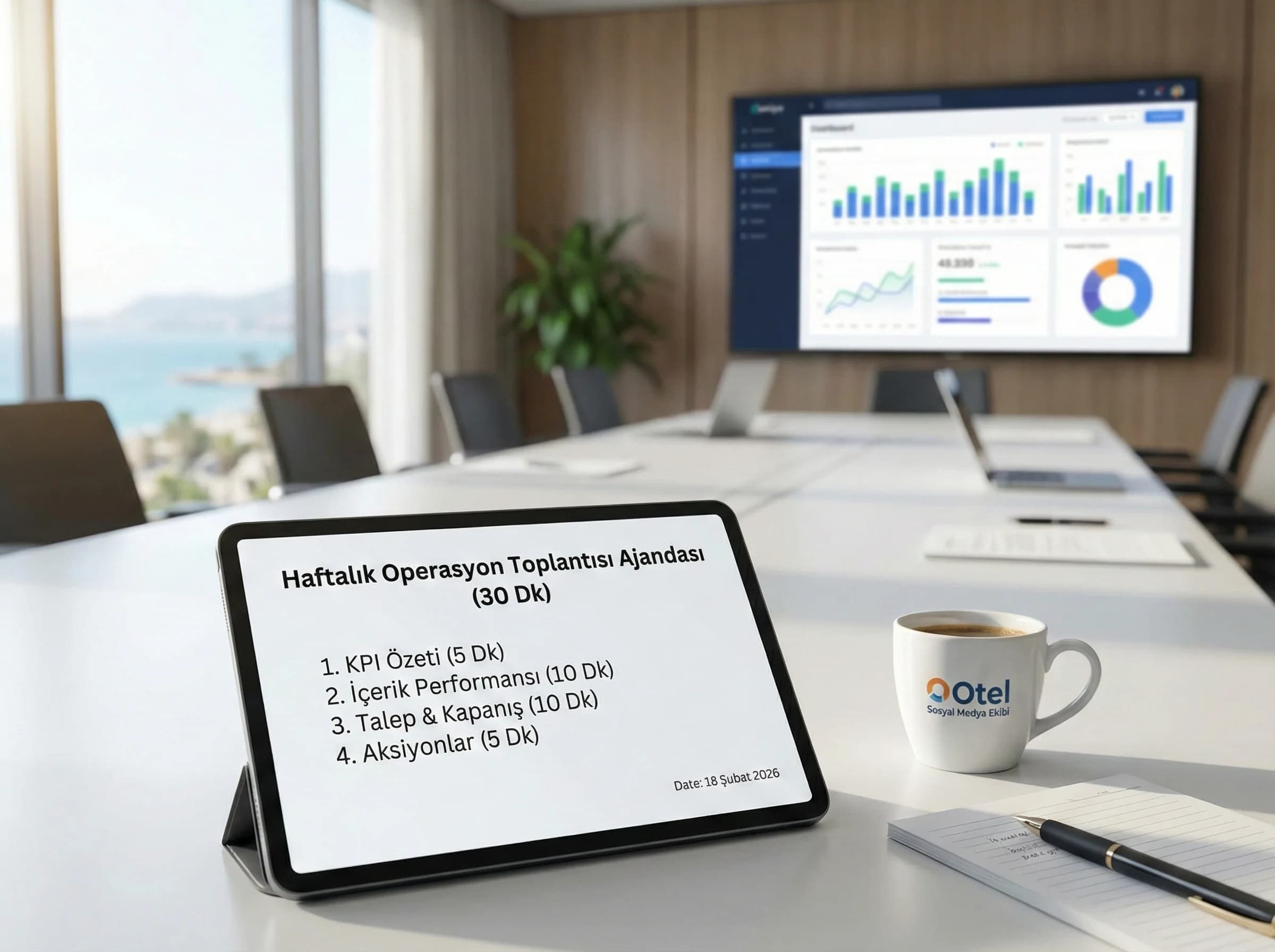 Raporlama & toplantı ritmi bölüm geçiş görseli