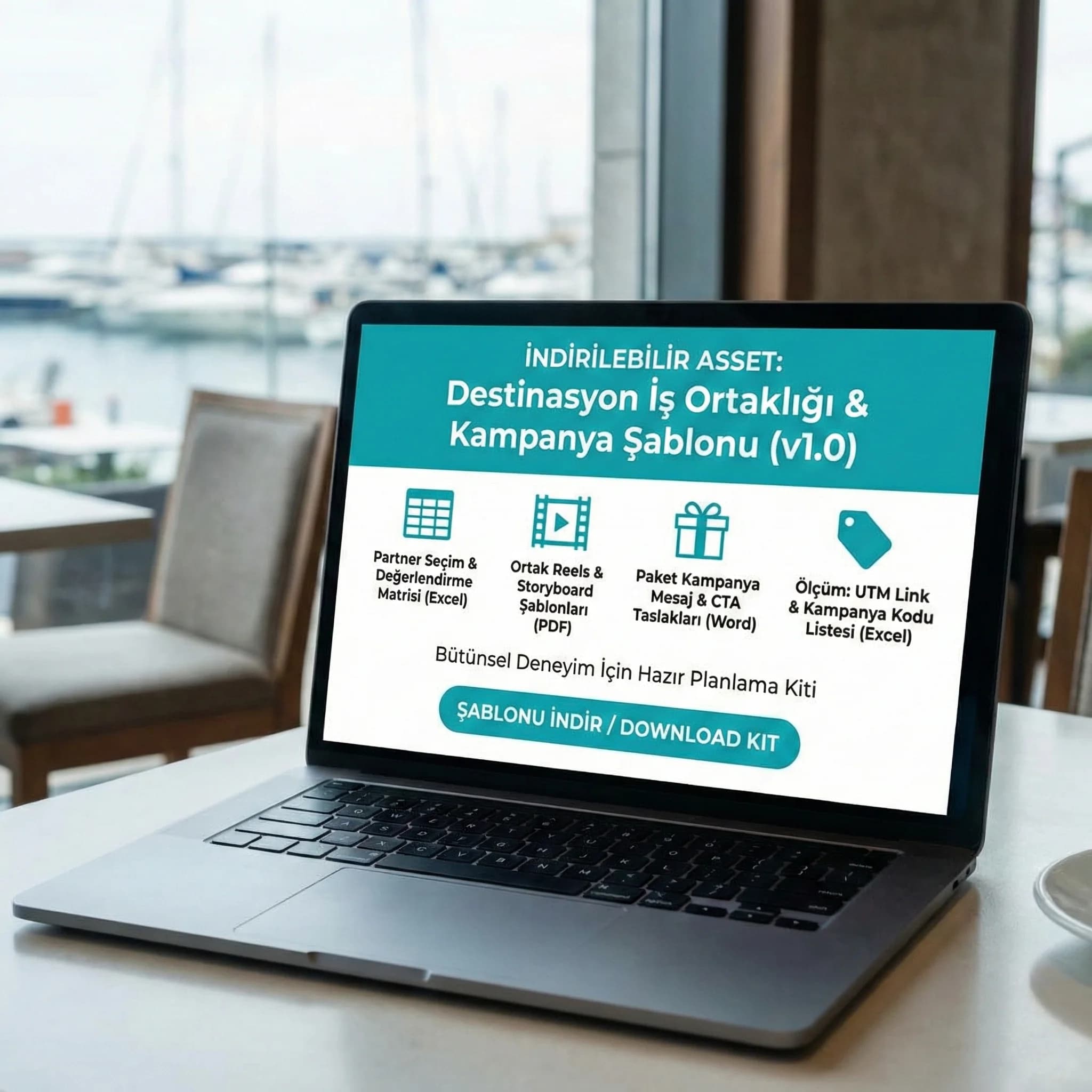 Partner matrisi + storyboard + paket mockup deliverable kartı