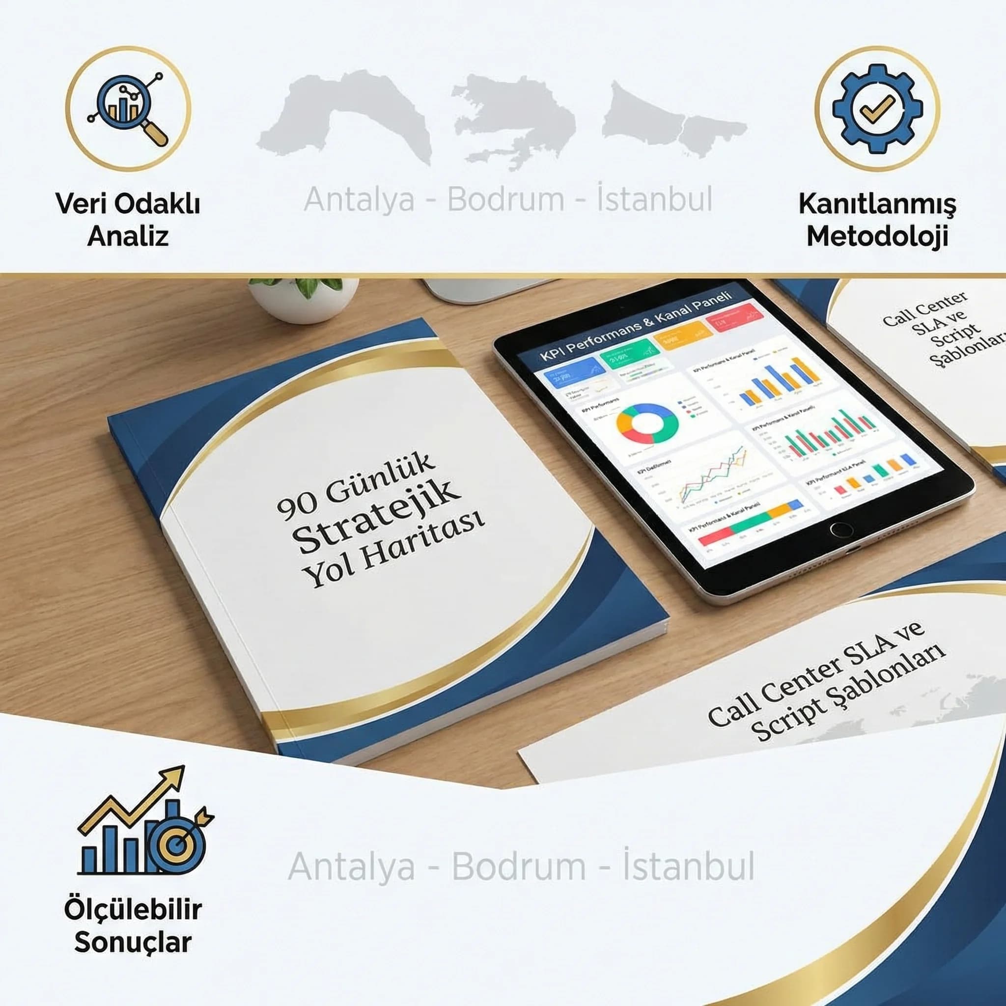 Teslimatlar ve güven unsurları, otel satış optimizasyonu çıktıları kartı
