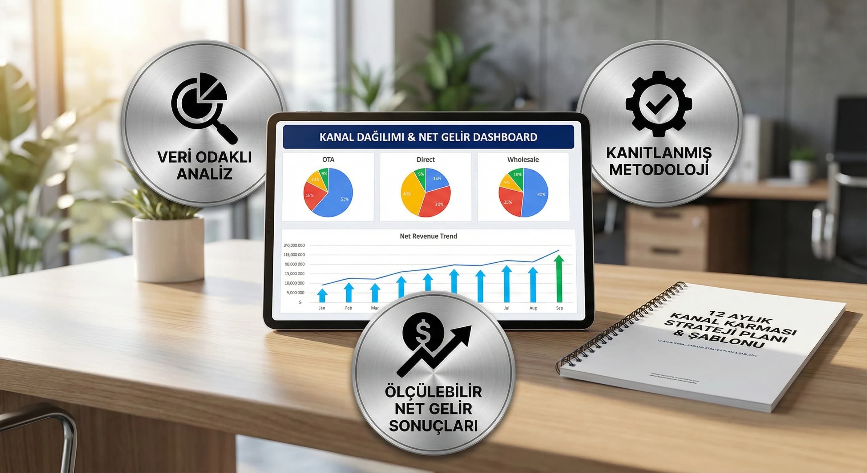 Rapor ve plan teslimatları, otel kanal yönetimi güven unsuru çıktıları