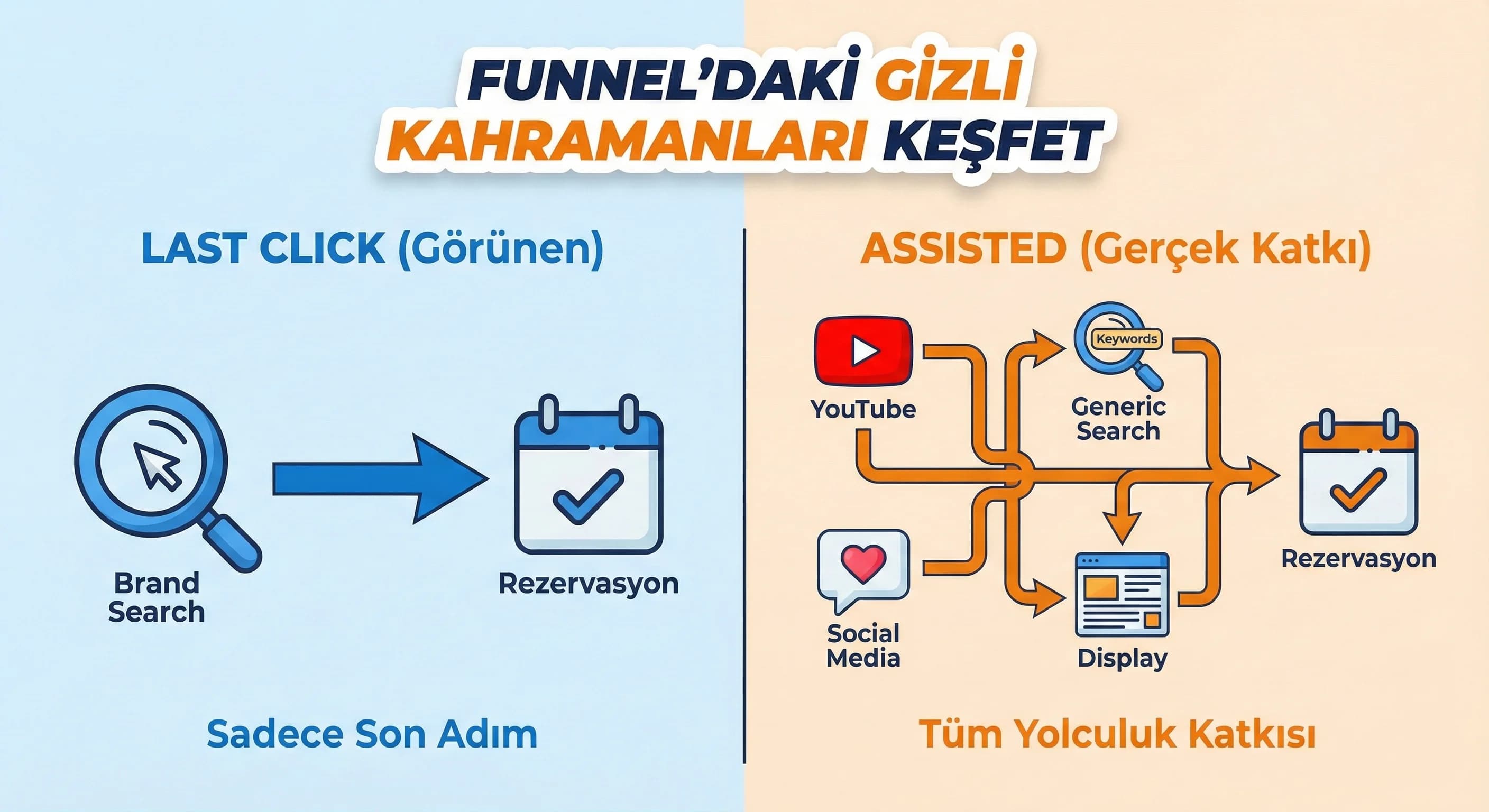 Assisted dönüşümler, otel funnel’ında görünmeyen kanal katkısını görünür kılar