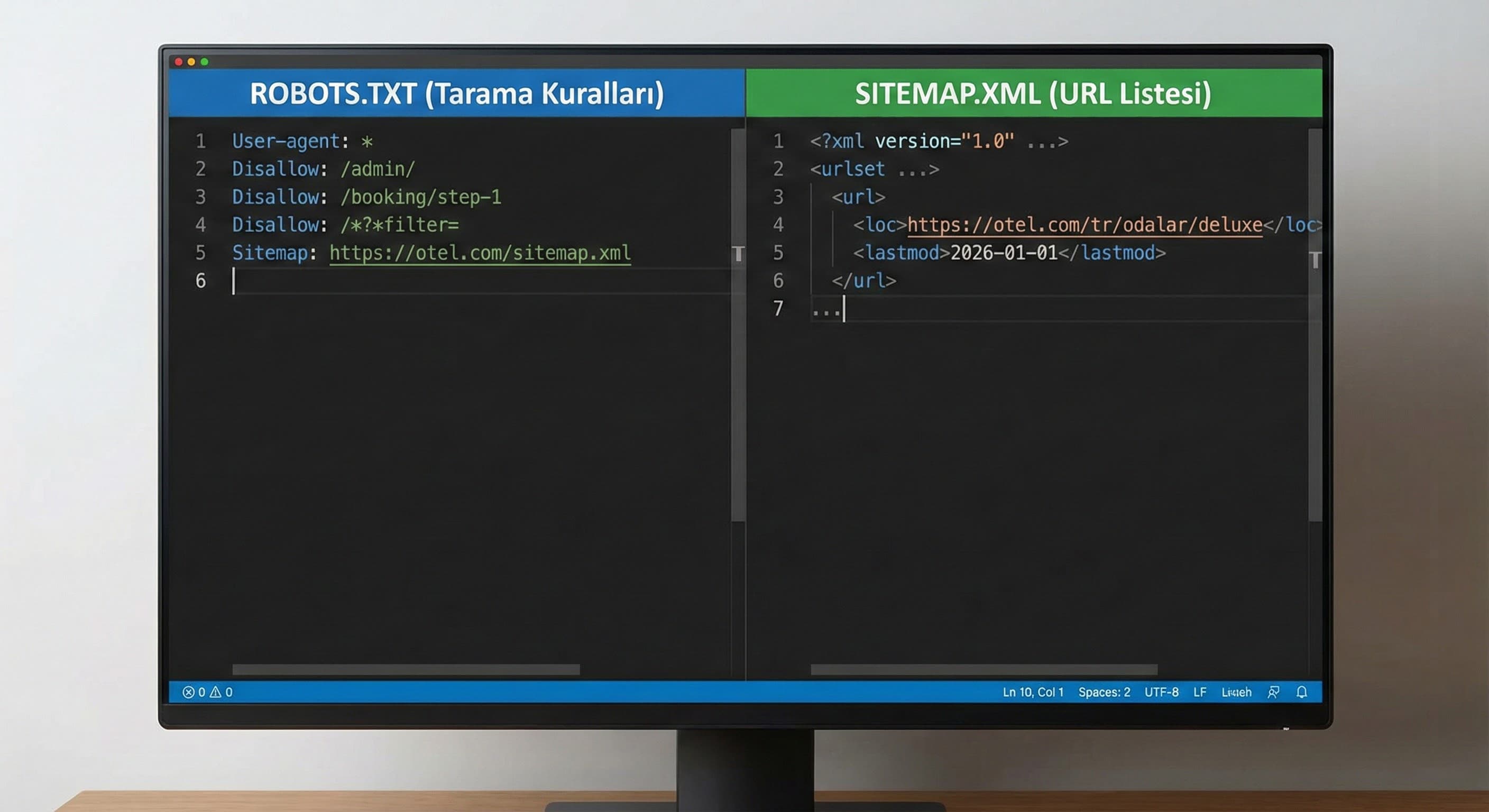 robots.txt ve sitemap.xml