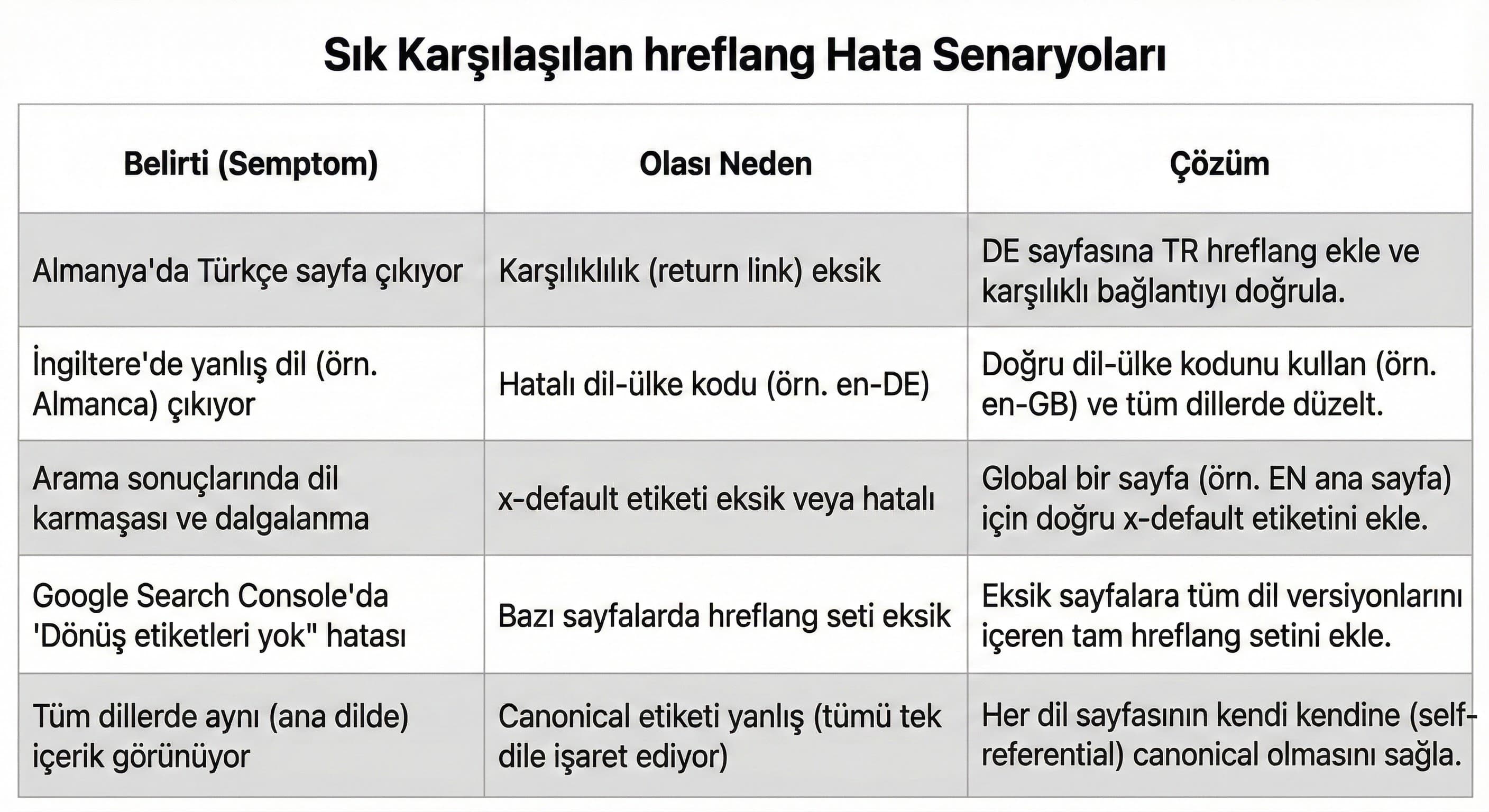 TR–EN–DE–RU yapısında en sık yapılan hatalar nelerdir?