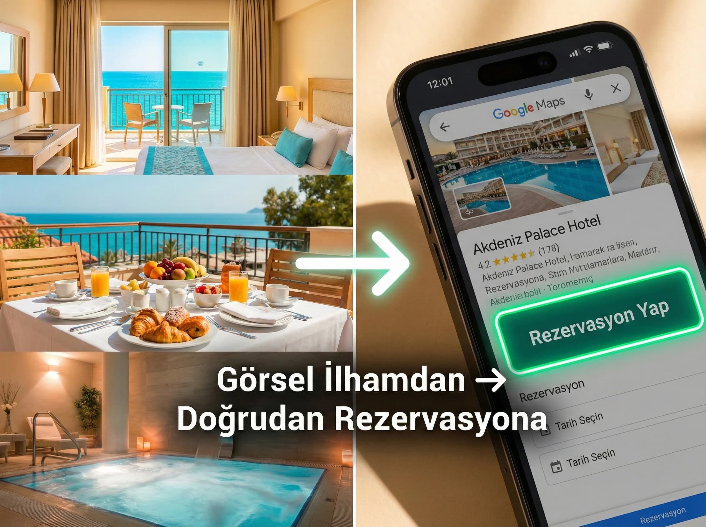 Fotoğraf/özellikler/rezervasyon alanlarına geçiş, otel odaklı ayraç görseli