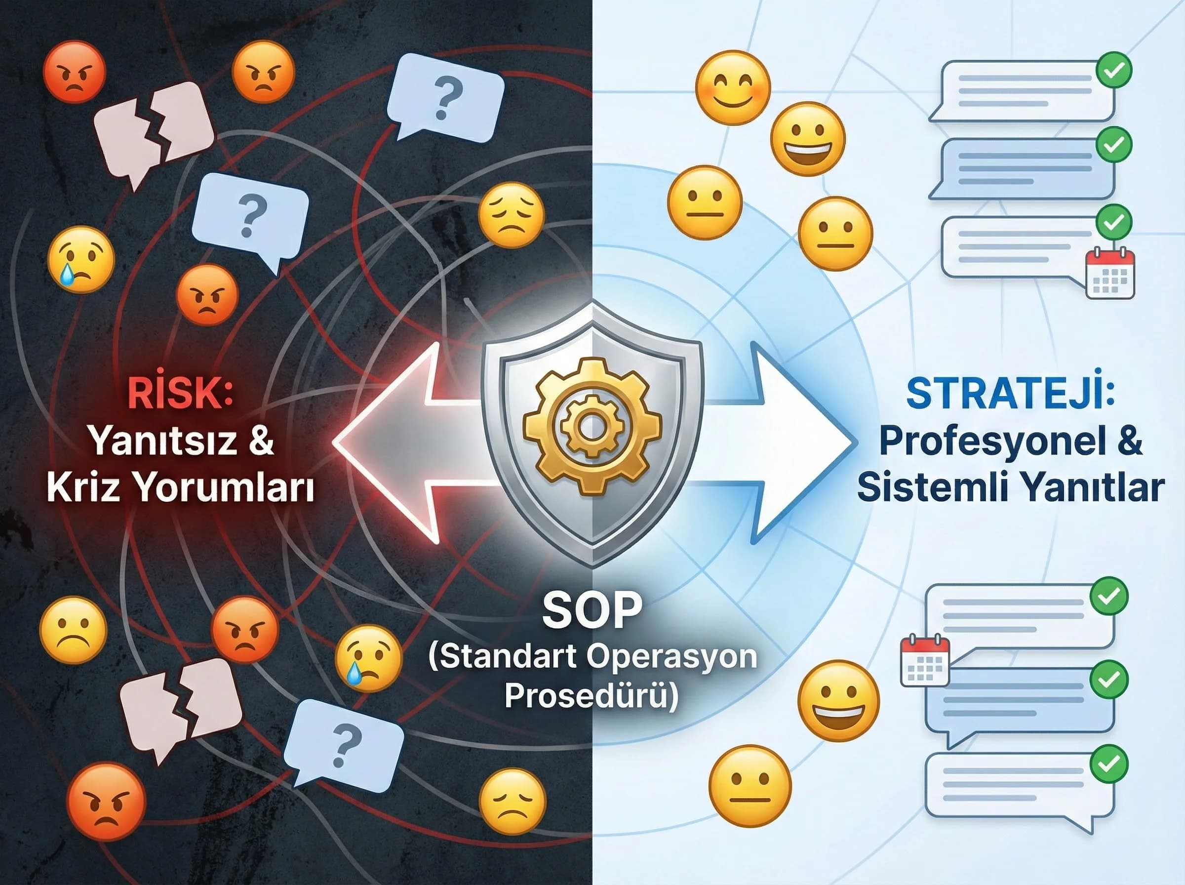 Yanıt stratejisi ve örnek senaryolara geçişi anlatan bölüm ayırıcı görseli