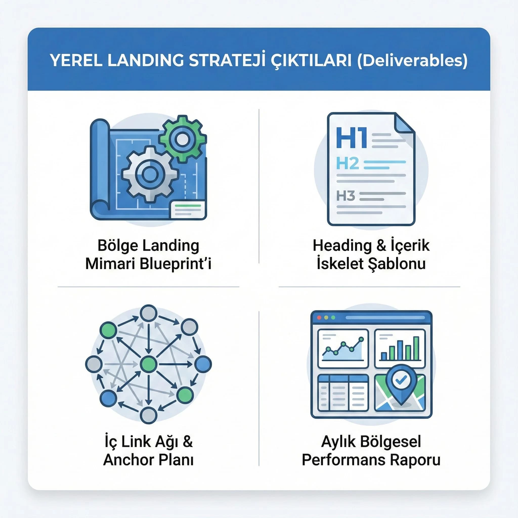 Blueprint + şablon + link planı deliverables kartı