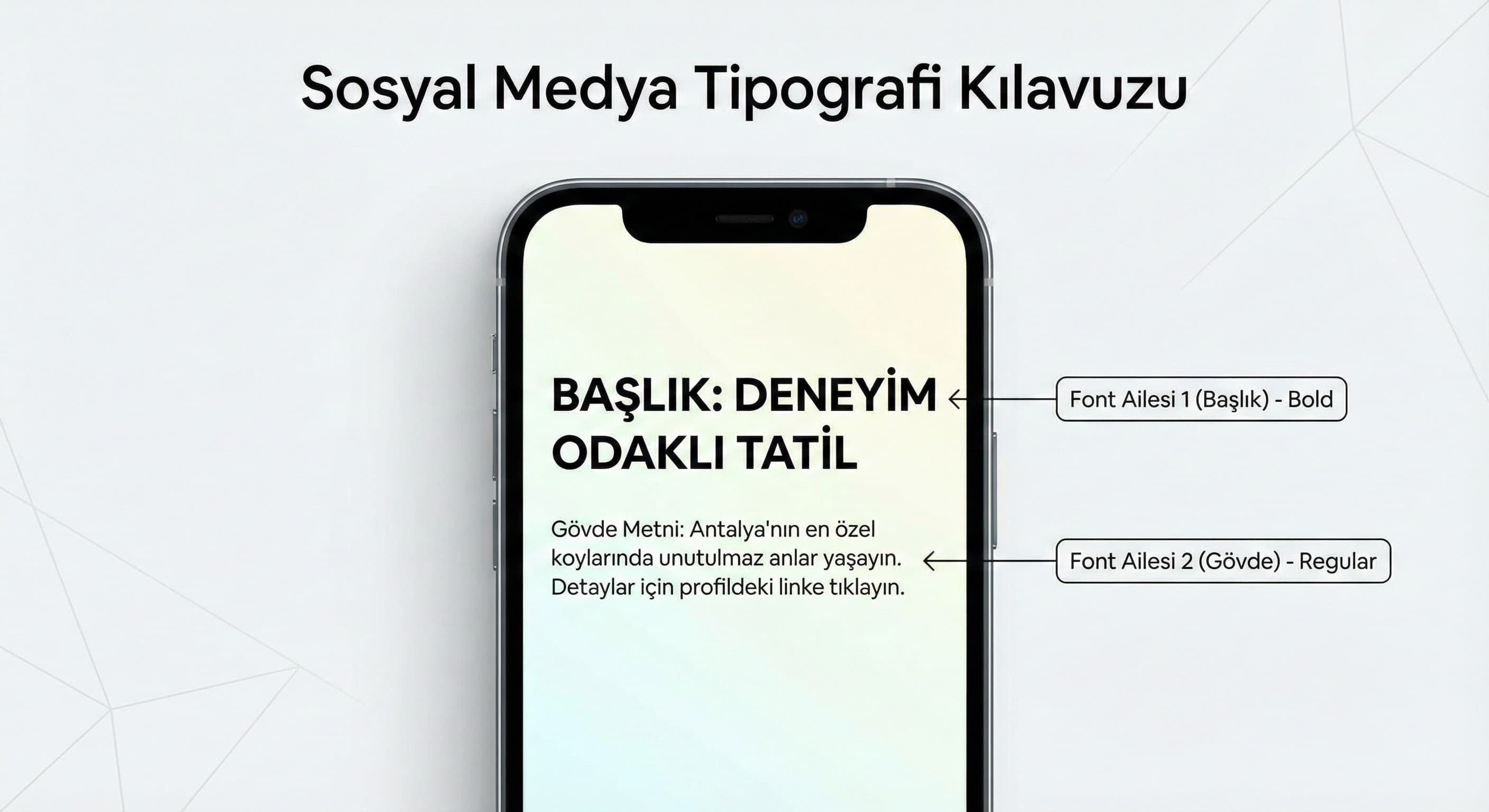Tipografi seçimi (2 font kuralı)