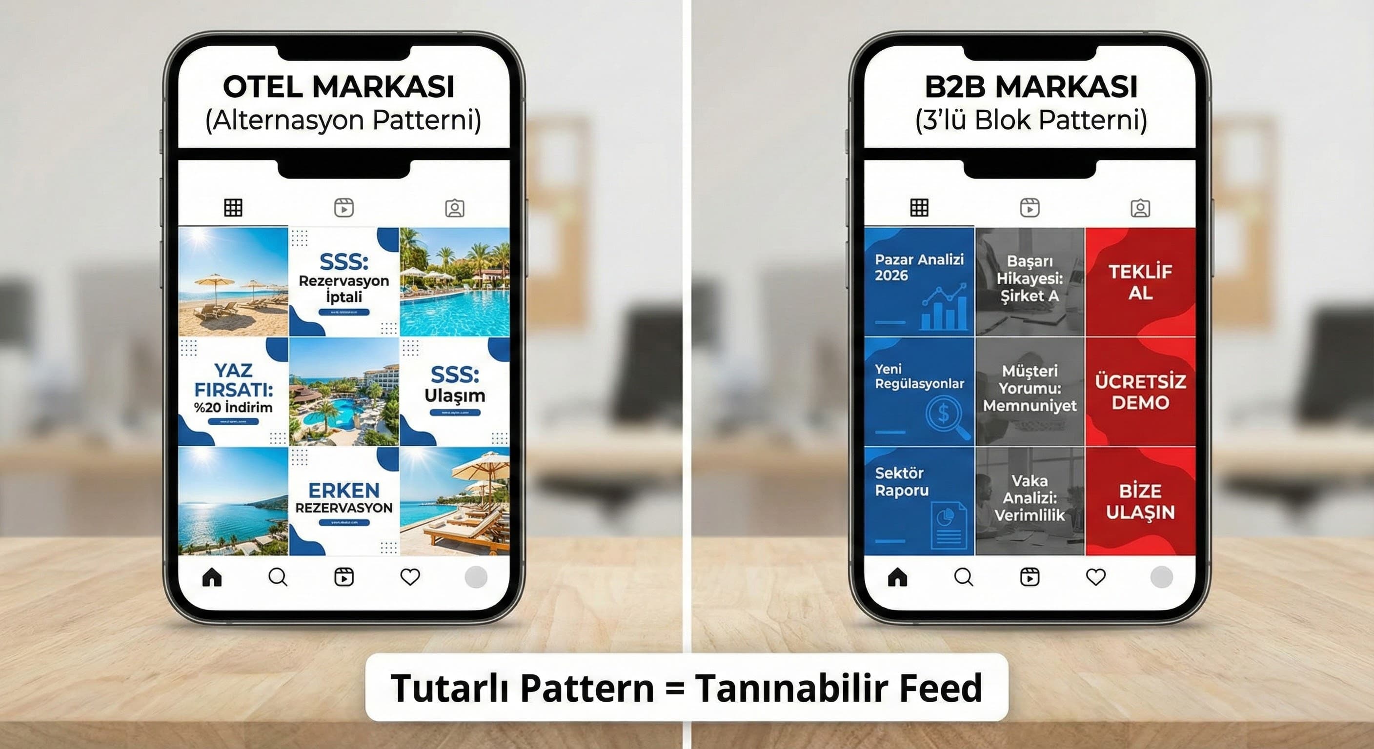 Grid/Feed Tasarımı ve Pattern’ler