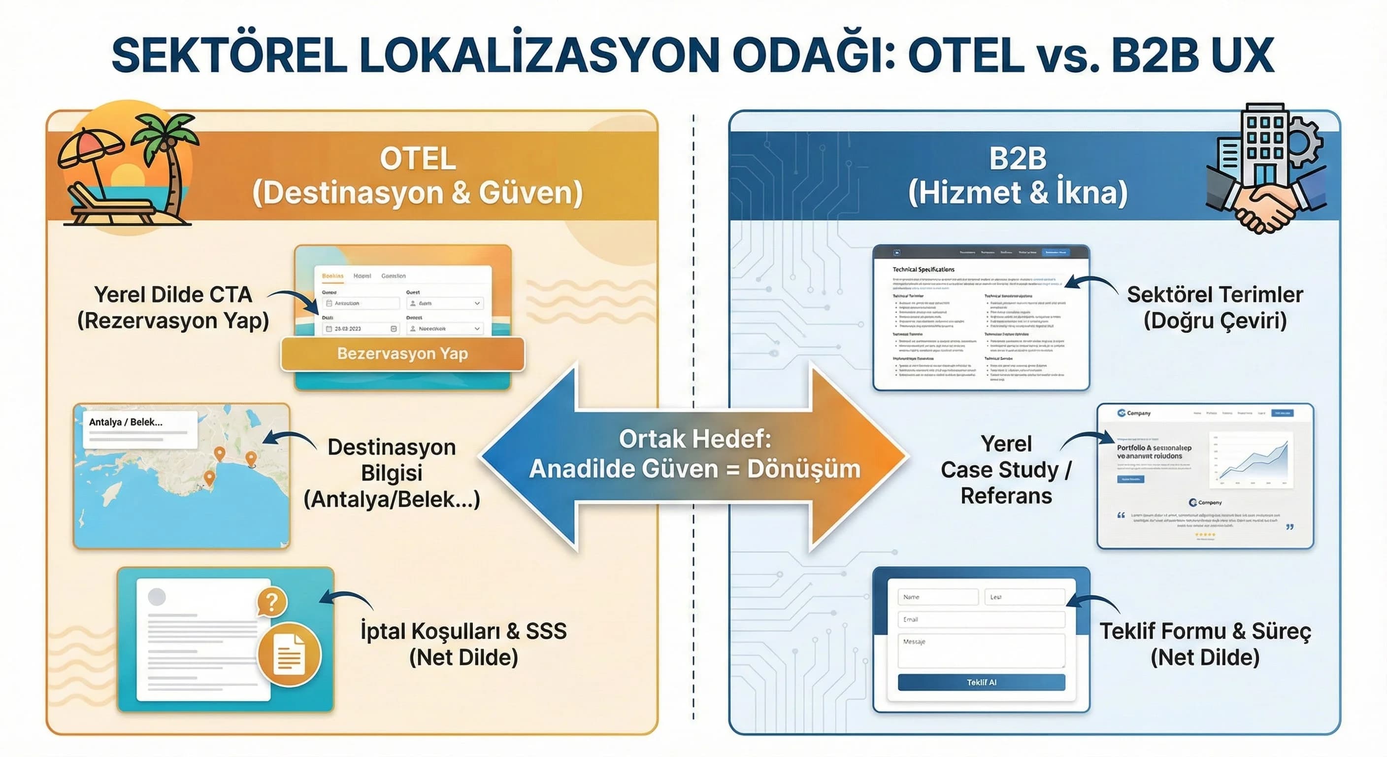Otel ve B2B İçin Çok Dilli UX Örnekleri