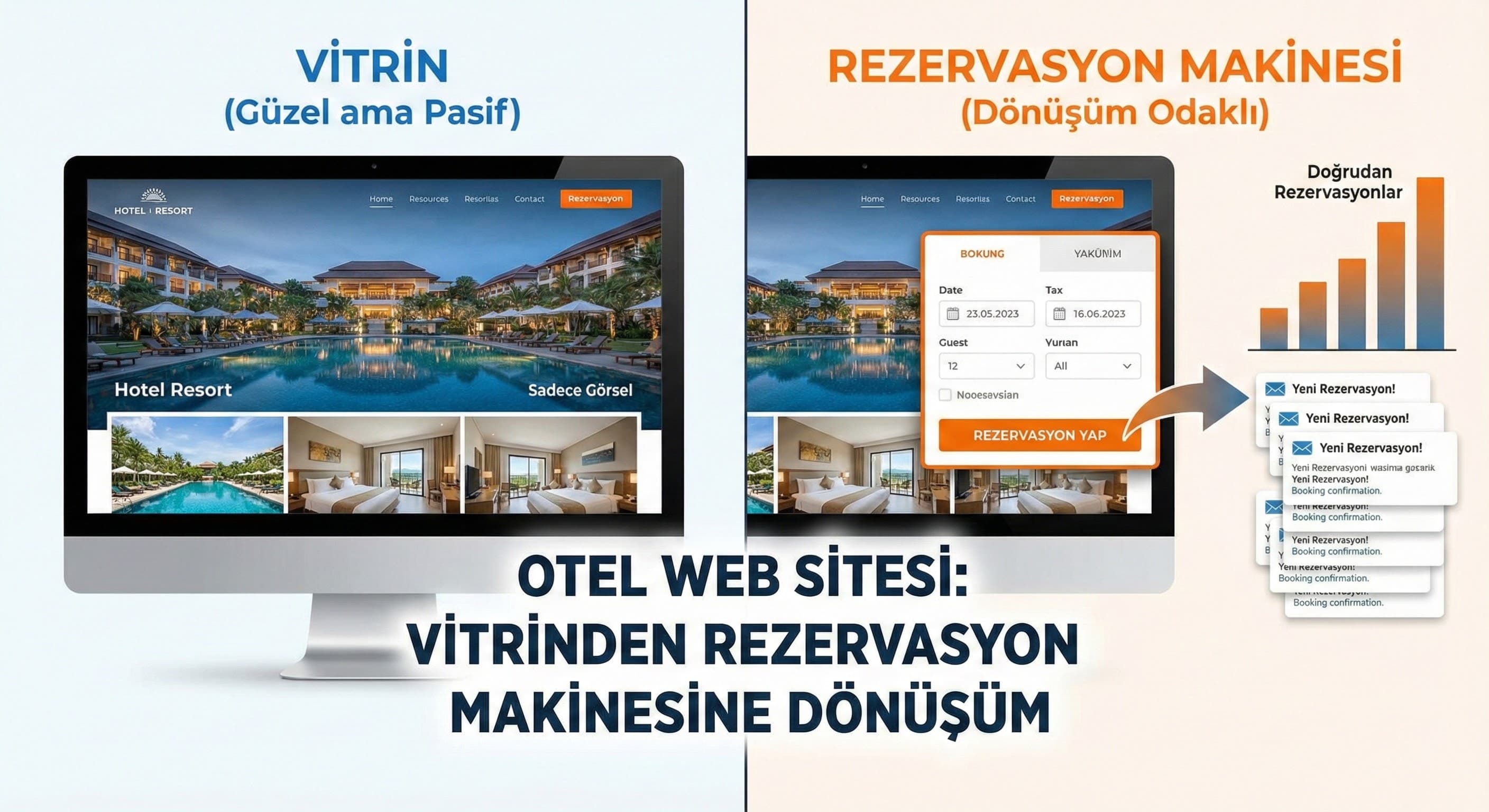 Otel ve Turizm Web Siteleri İçin Dönüşüm Odaklı UX ve Rezervasyon Funnel’i