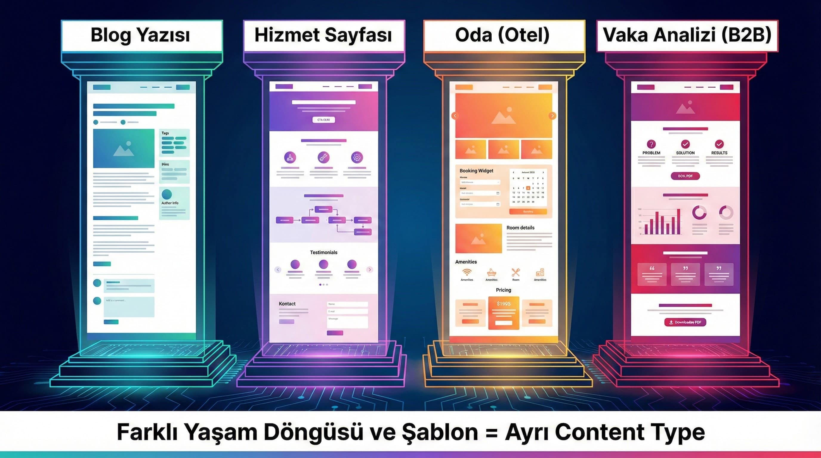 Hangi içerikler için ayrı content type açmalıyım?