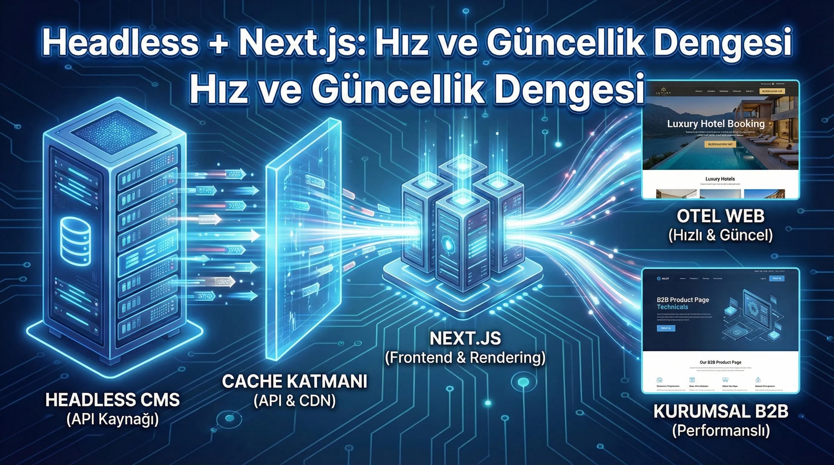 CMS Performans ve Cache Stratejisi: Headless ve Next.js Entegrasyonlarında Hız