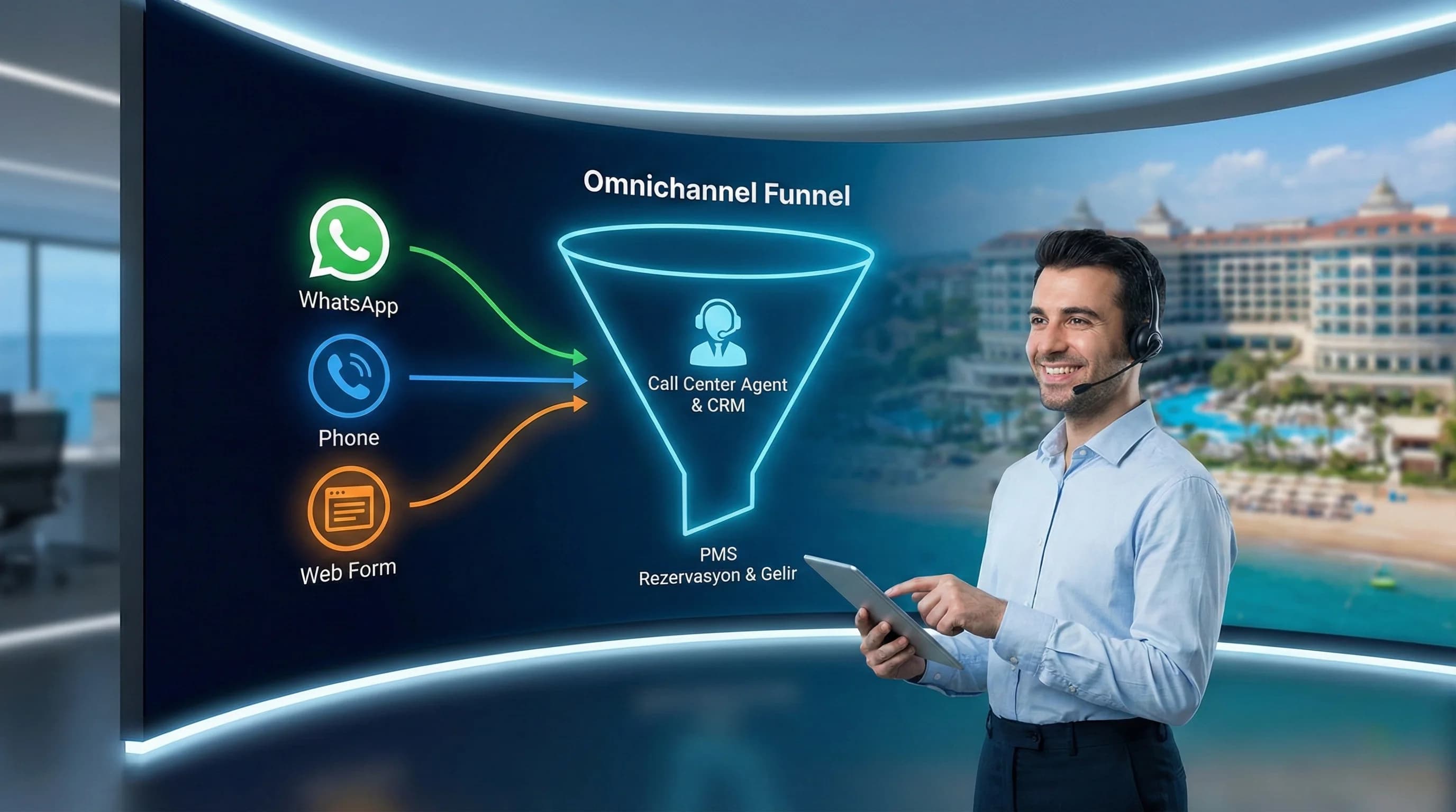 WhatsApp + Telefon + Web Lead: Omnichannel Otel Rezervasyon Funnel’ı Nasıl Kurulur?