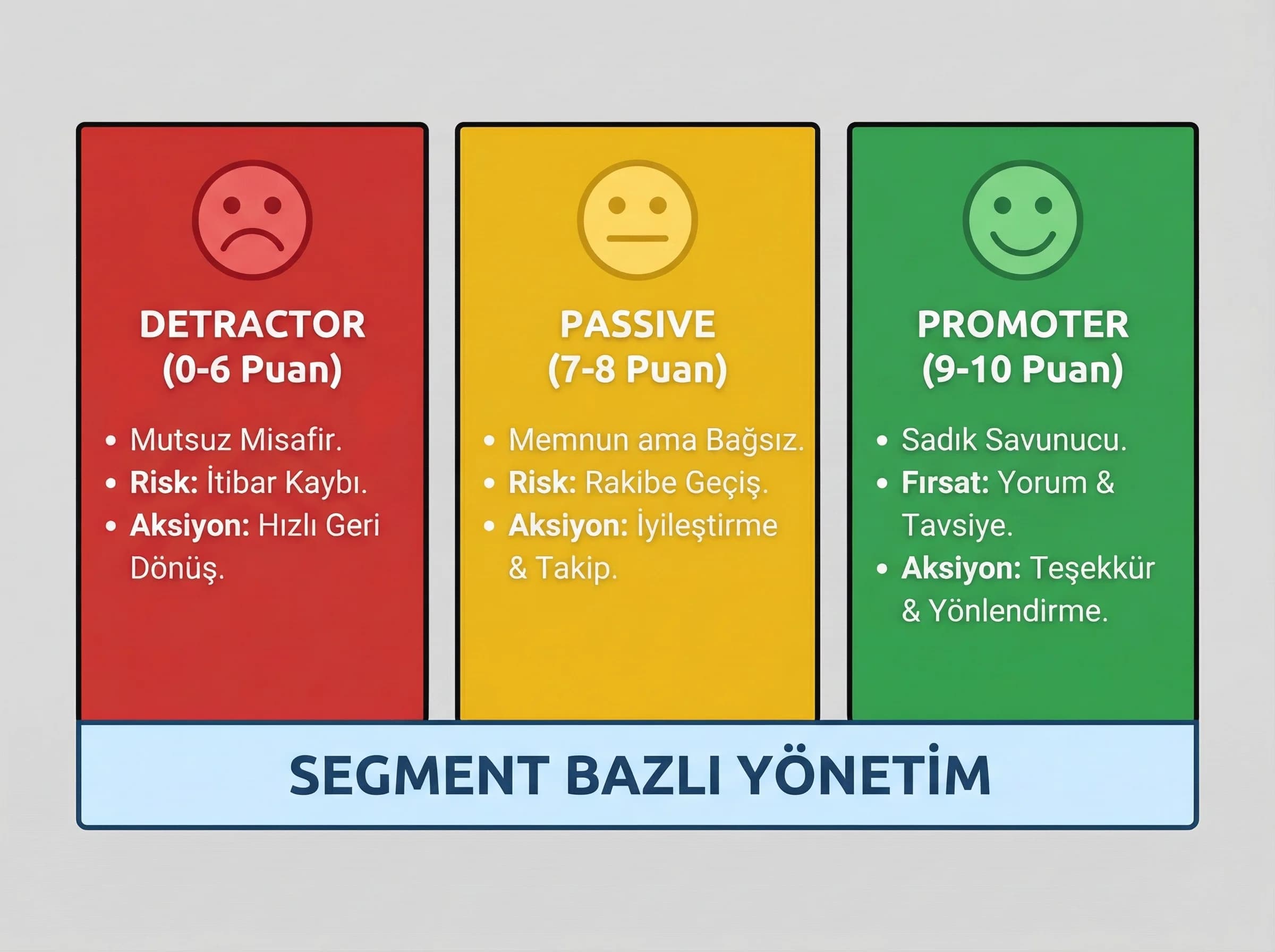 Skor okuma bölümü amacı segment yaklaşımı otel deneyimi bağlamı