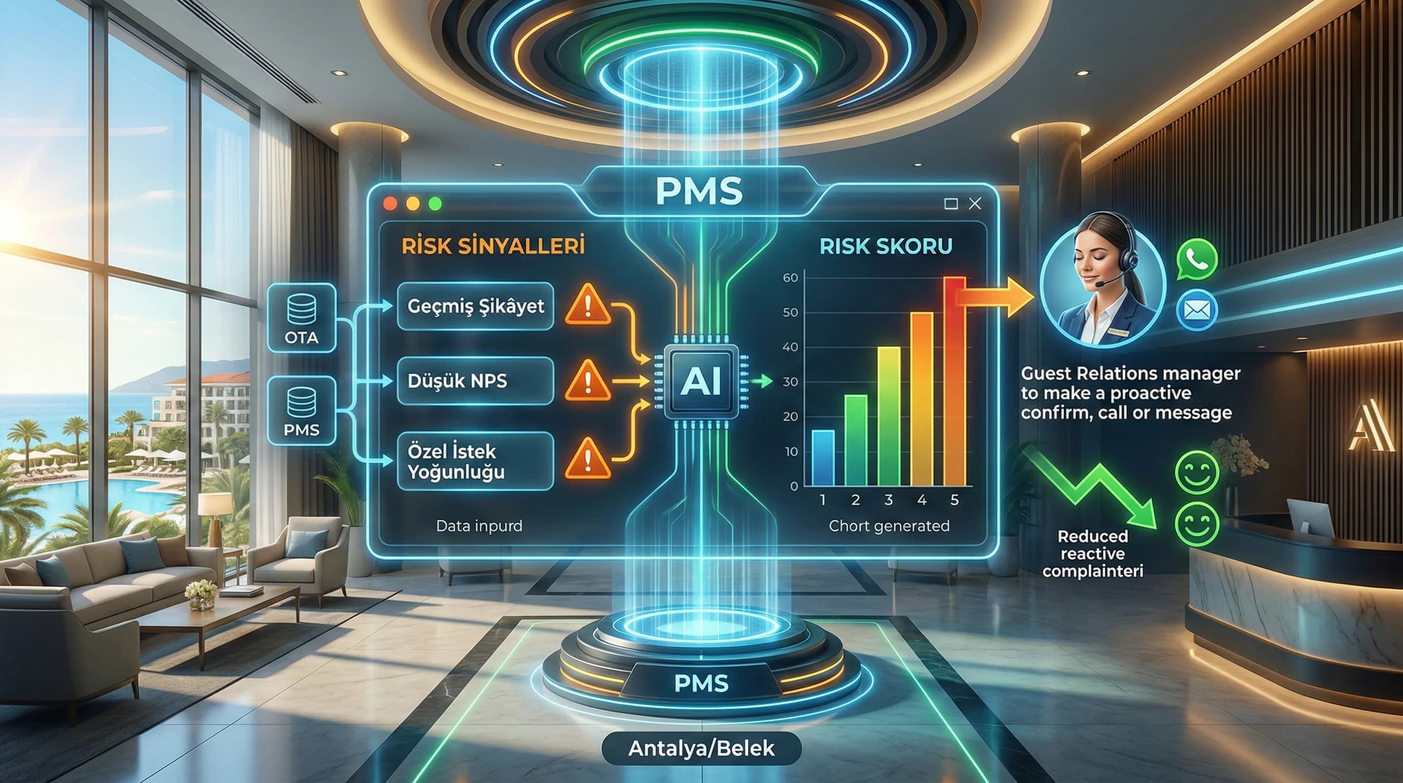 Proaktif Satış Sonrası Destek: PMS Verileriyle Riskli Misafirleri Önceden Nasıl Belirlersiniz?