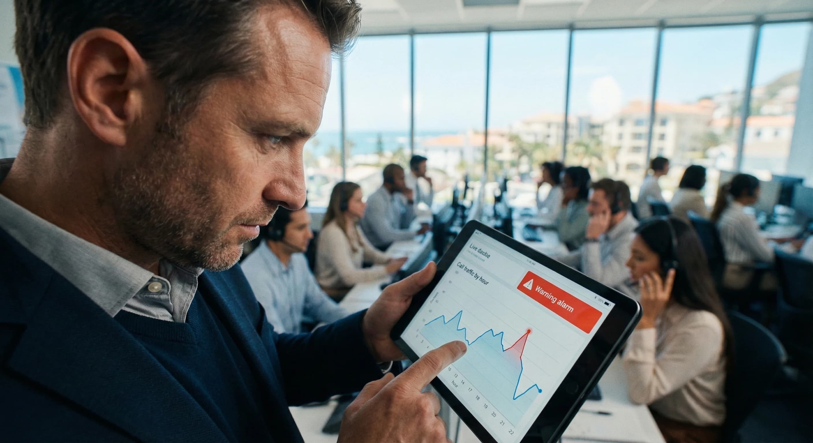 Günlük çağrı ritmi ve tek ekrandan karar akışı, otel çağrı merkezi yönetim bağlamı