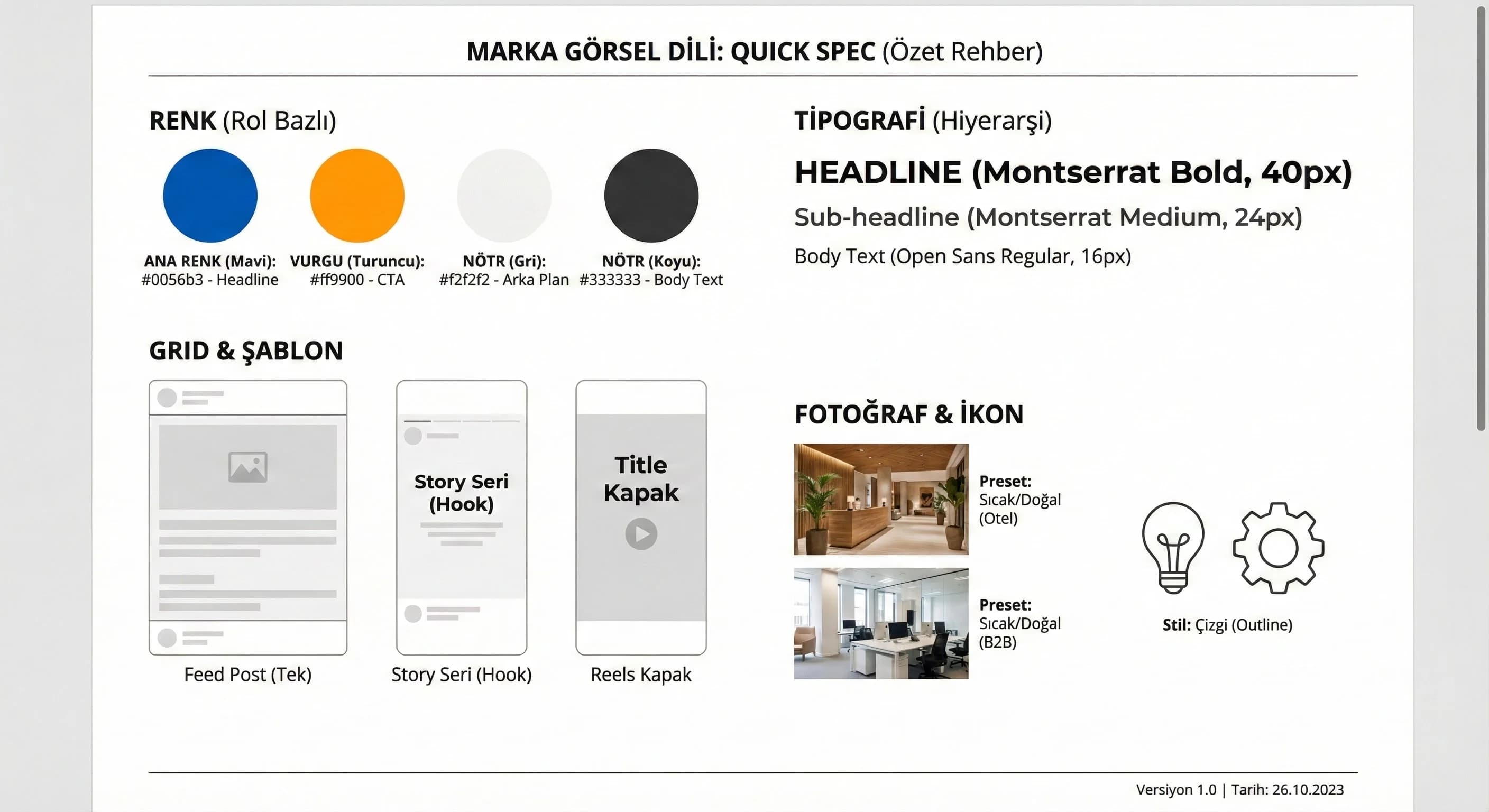 Örnek Stil Rehberi Yapısı