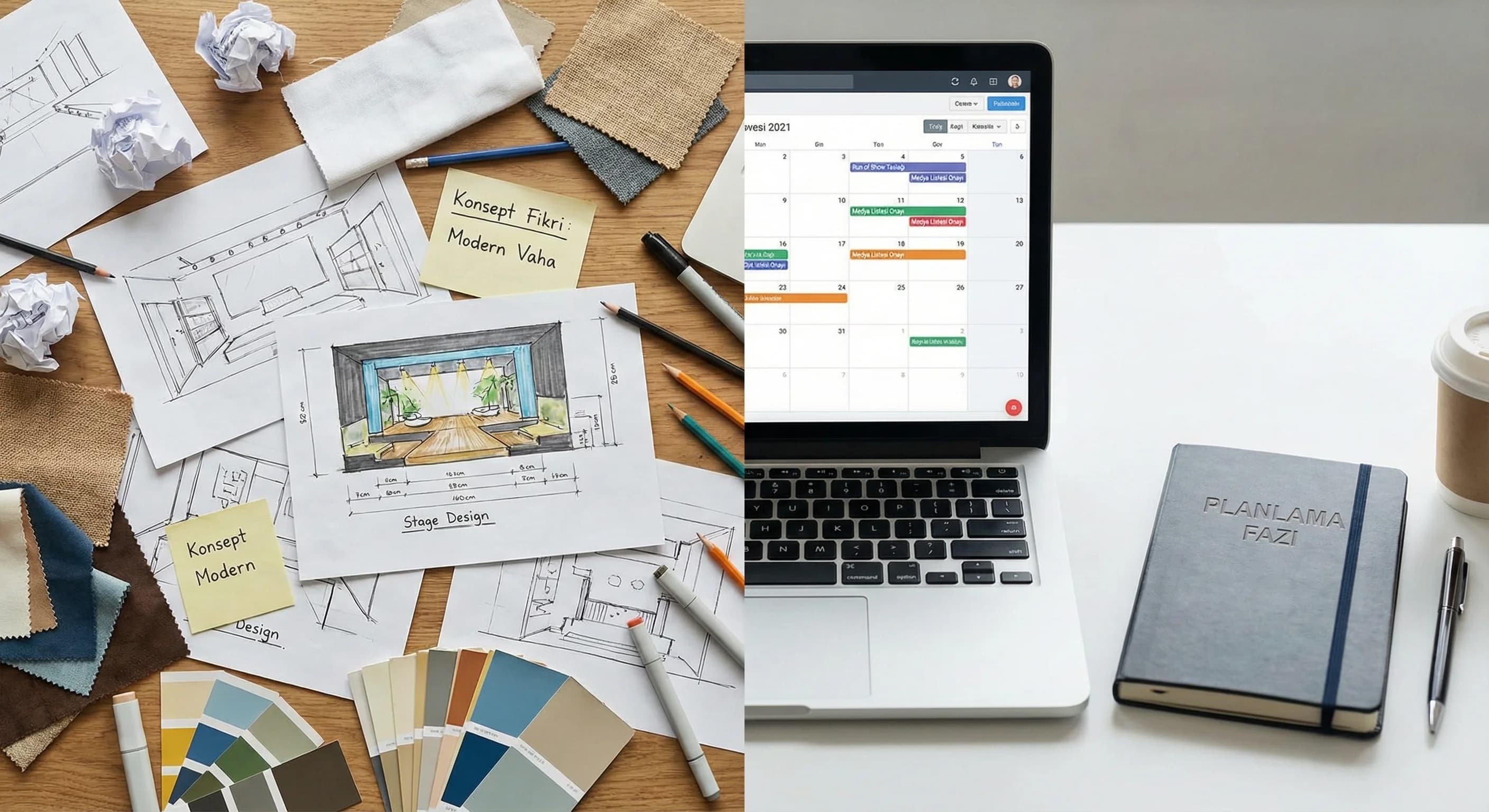 Otel açılış etkinliği planlama bölümleri için geçiş görseli