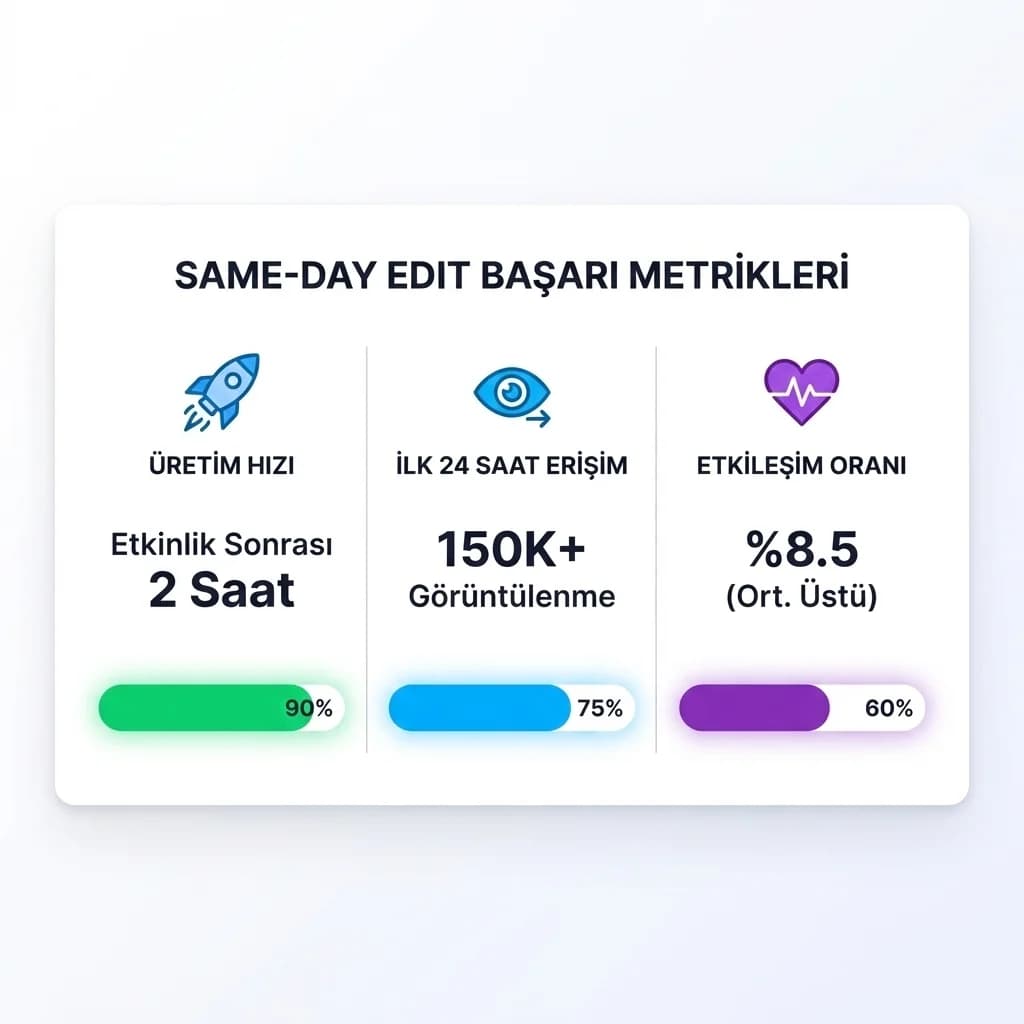 İlk 24 saat erişim ve içerik üretim hızı KPI skor kartı otel etkinliği