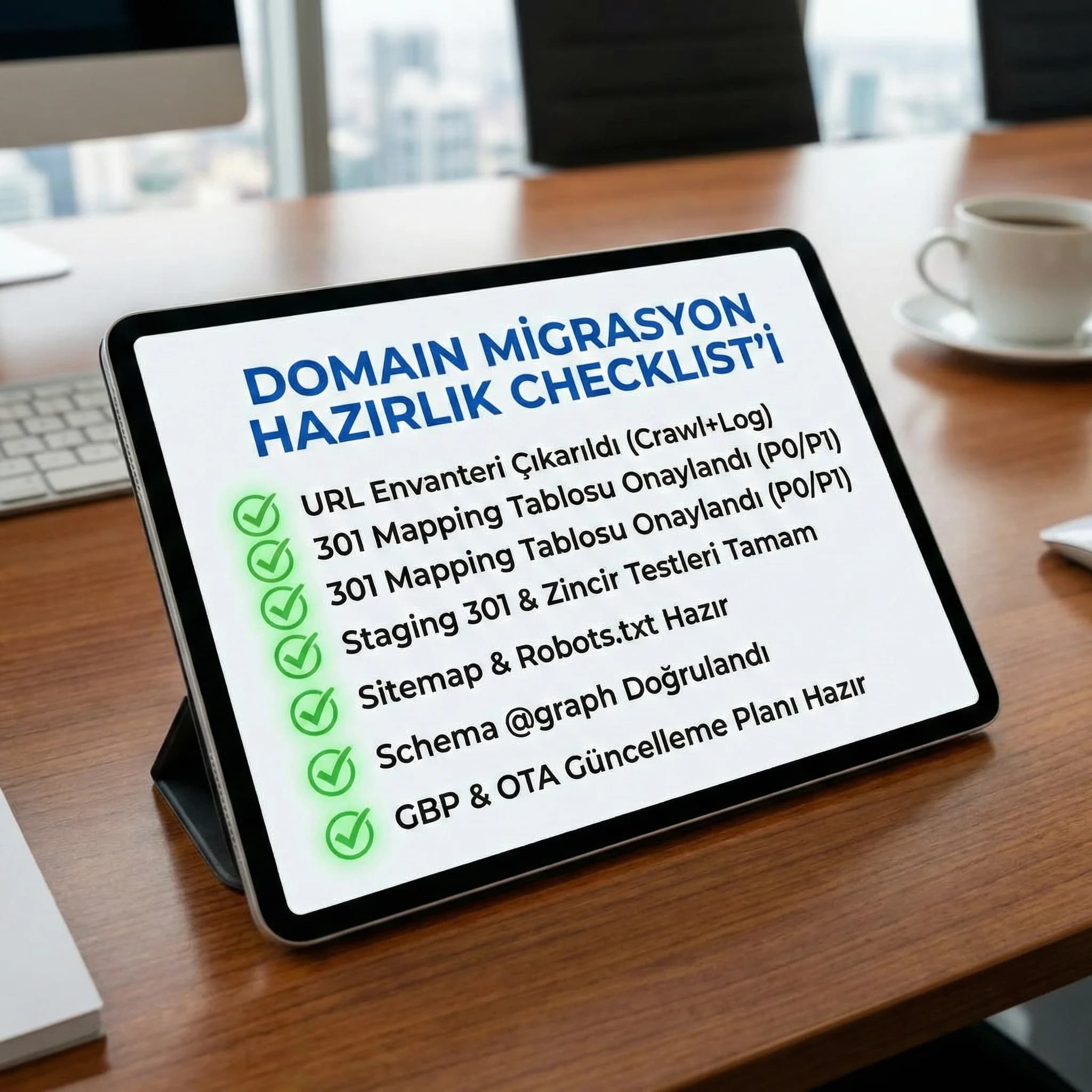 Domain migration checklist + yayın öncesi test adımları