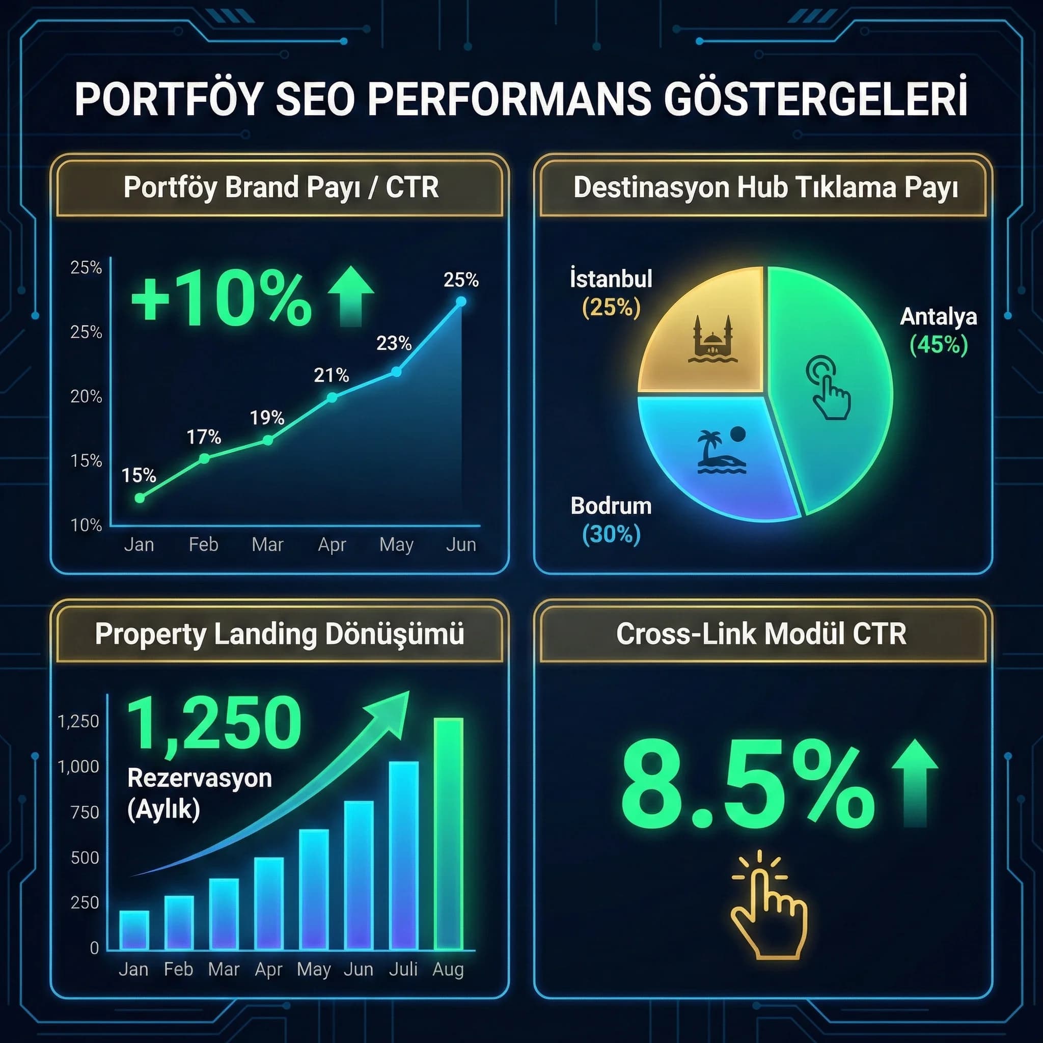Portföy KPI dashboard kartları