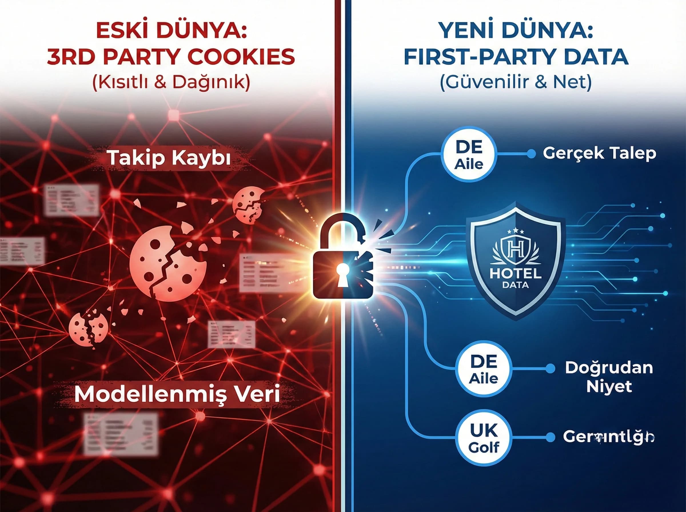 Cookieless ölçüm değişimi + doğru veri yaklaşımı + otel bağlamı