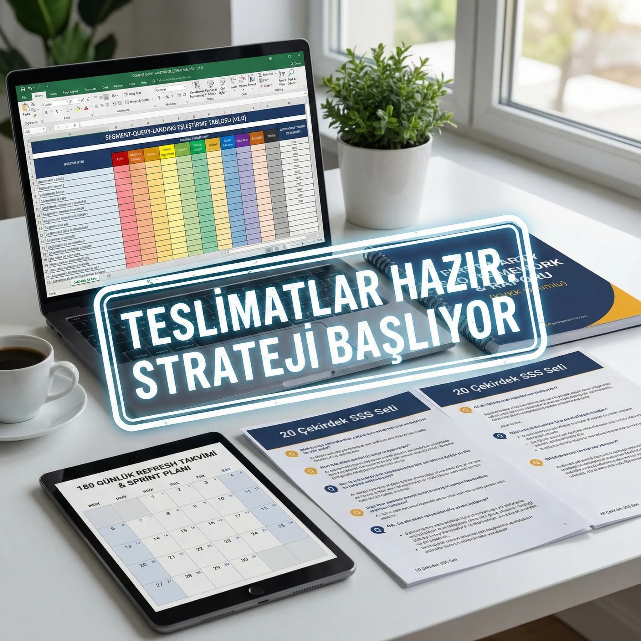 Framework + dashboard + uygulama deliverables