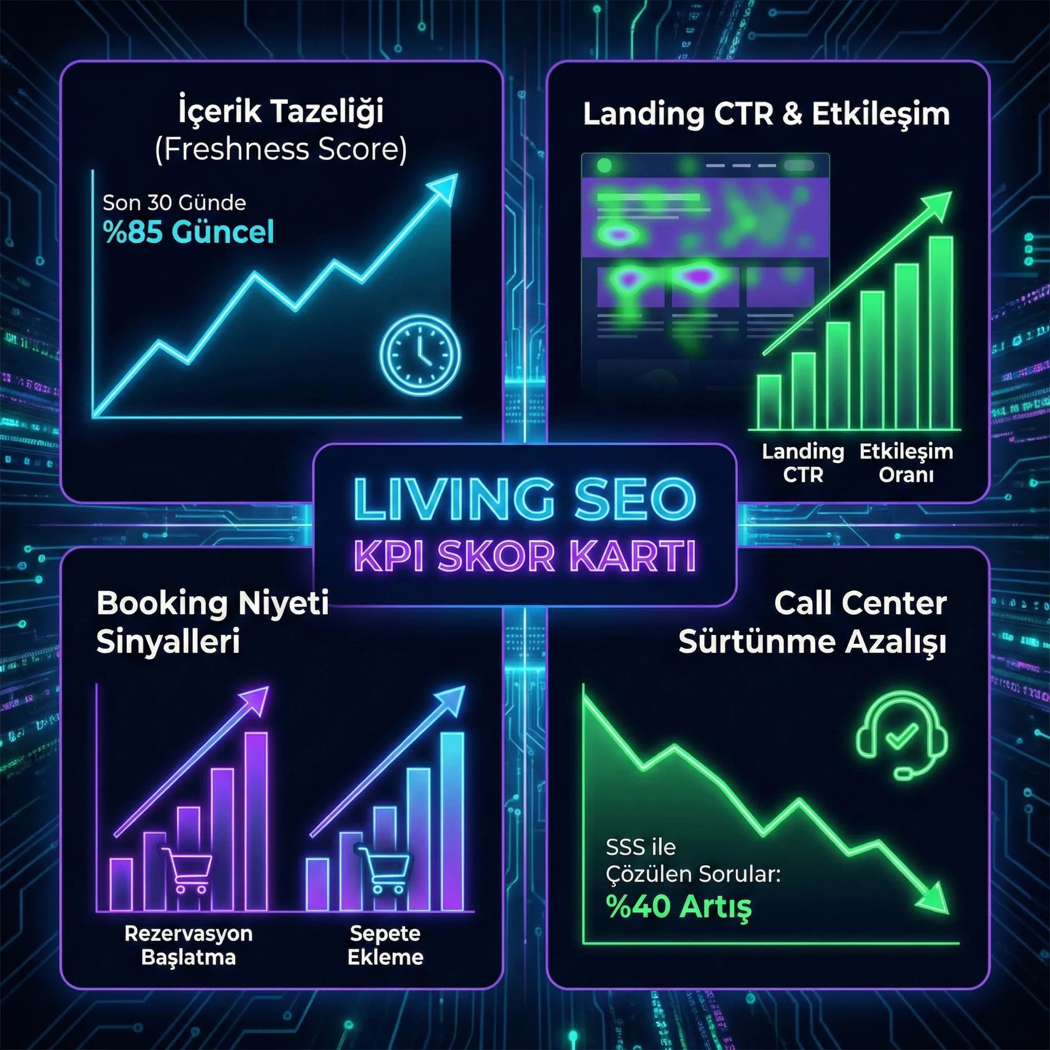 KPI paneli + amaç + otel gelir bağlamı”