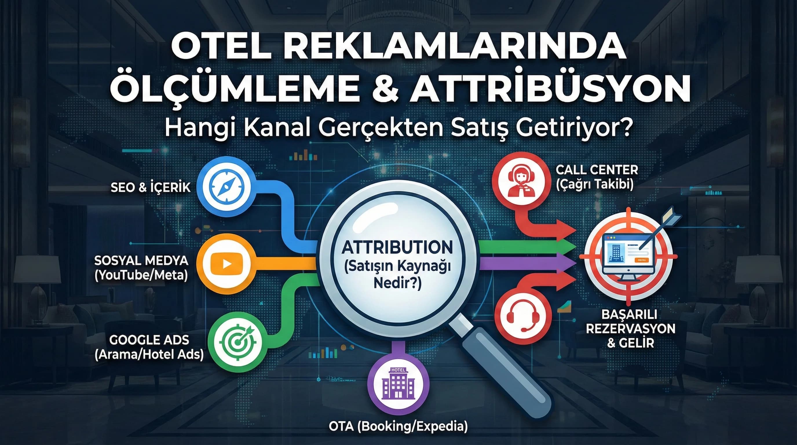 Otel Reklamlarında Ölçümleme ve Attribüsyon: Hangi Kanal Gerçekten Satış Getiriyor?