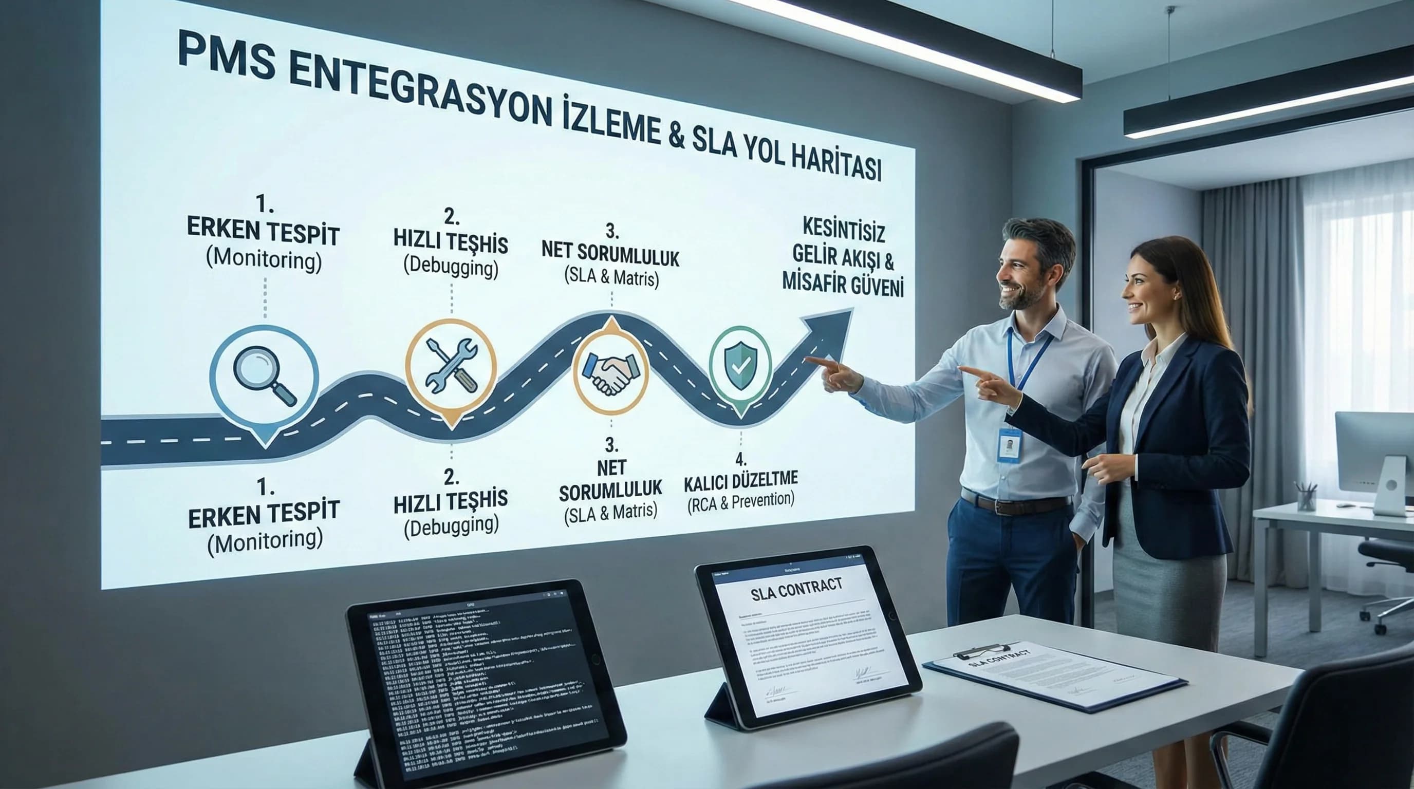 PMS + Dijital Anahtar, Self Check-in ve Kiosk Entegrasyonu: Konaklama Deneyimini Otomatikleştirmek