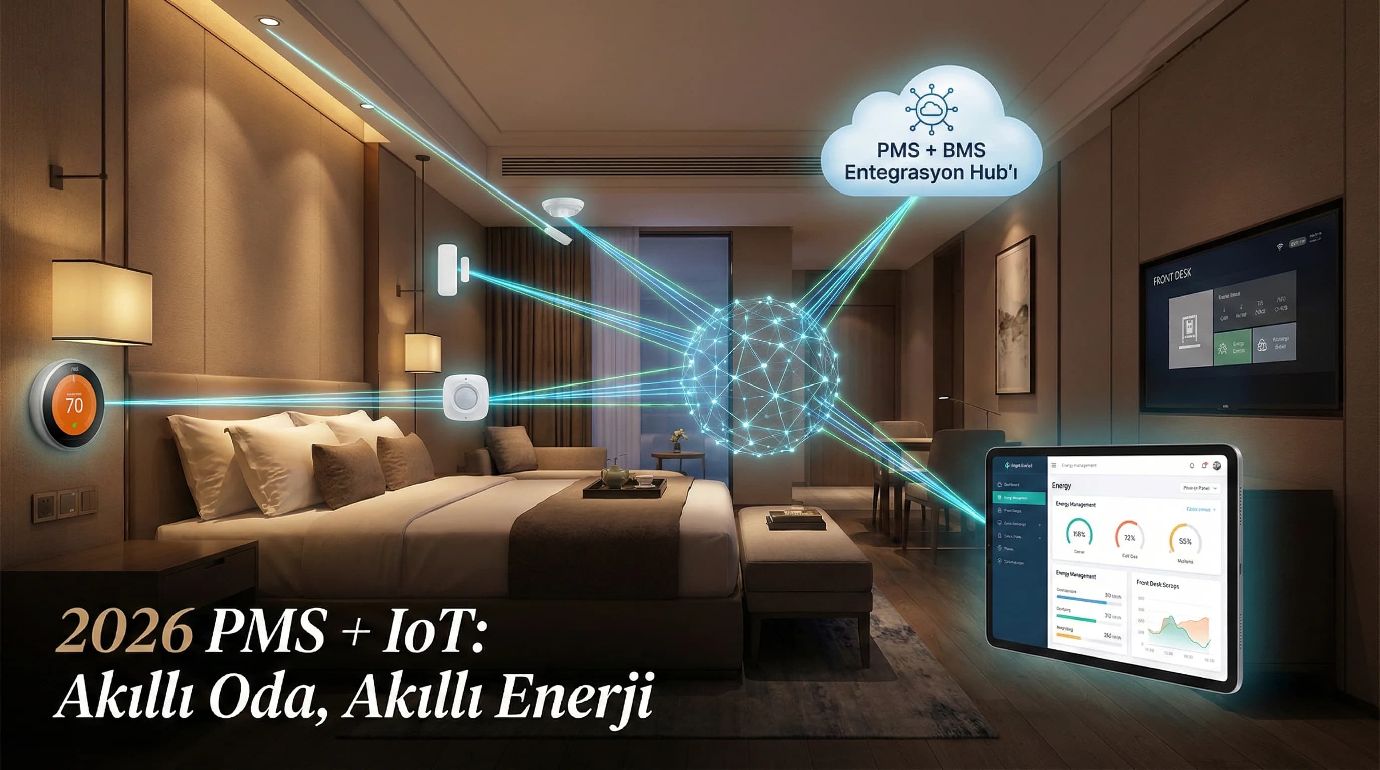 2026’da PMS + IoT ve Akıllı Oda Entegrasyonları: Enerji, Konfor ve Operasyon