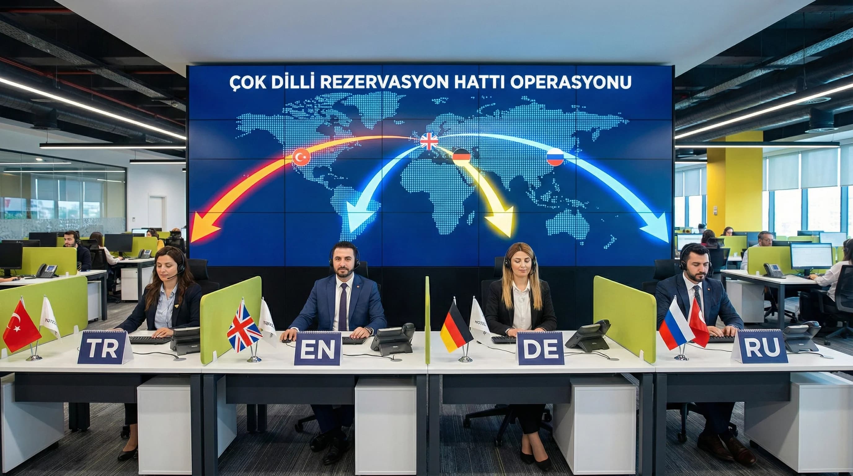 Çok Dilli (TR–EN–DE–RU) Otel Rezervasyon Hattı Nasıl Kurulur?