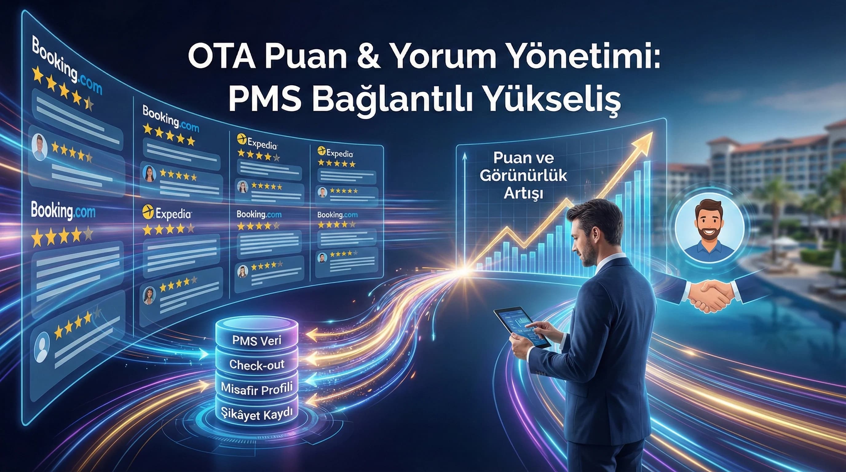 OTA Puan ve Yorum Yönetimi: PMS Entegrasyonu ile Skoru Nasıl Yükseltirsiniz?