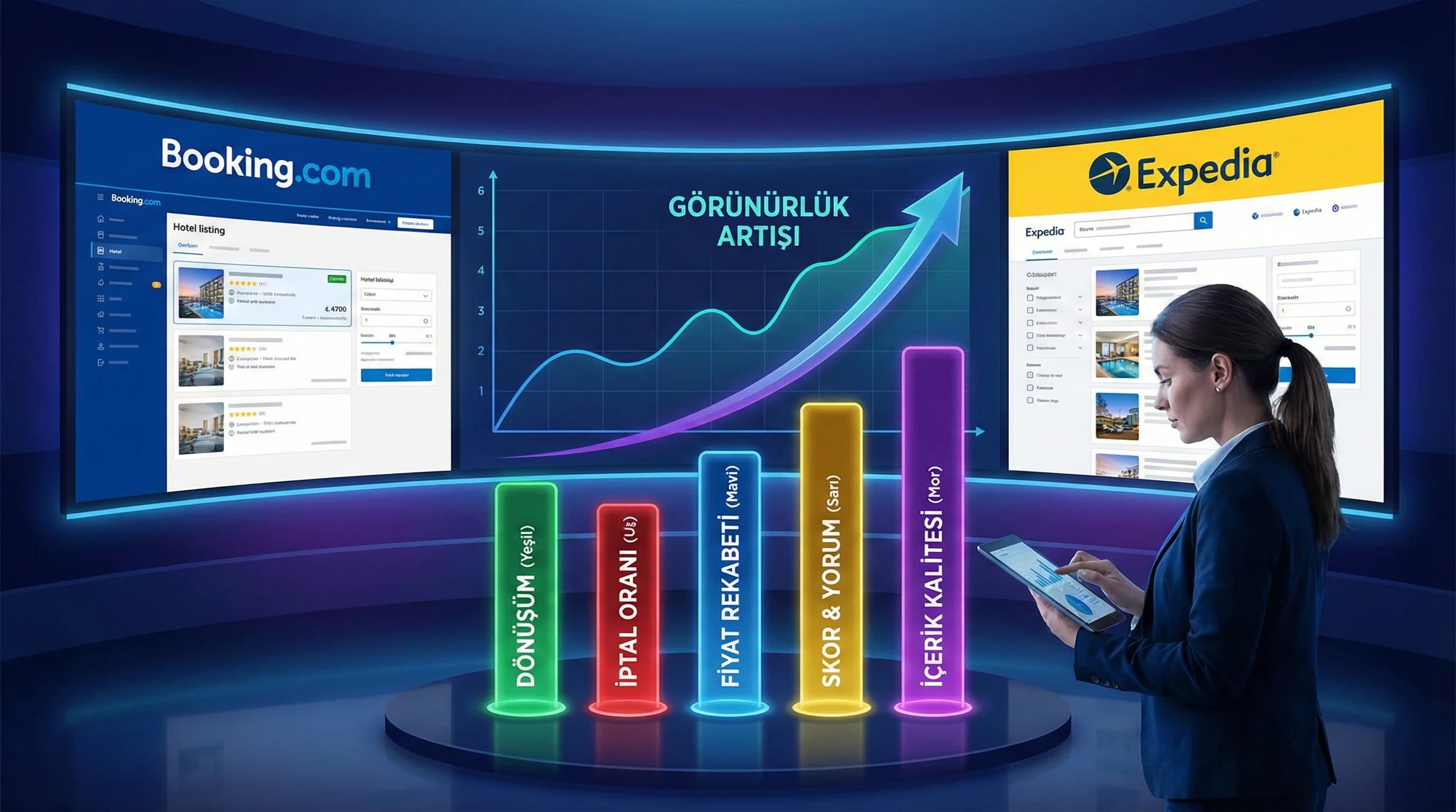 OTA Sıralama Faktörleri ve Görünürlük: Booking & Expedia’de Üste Çıkmanın Yolları
