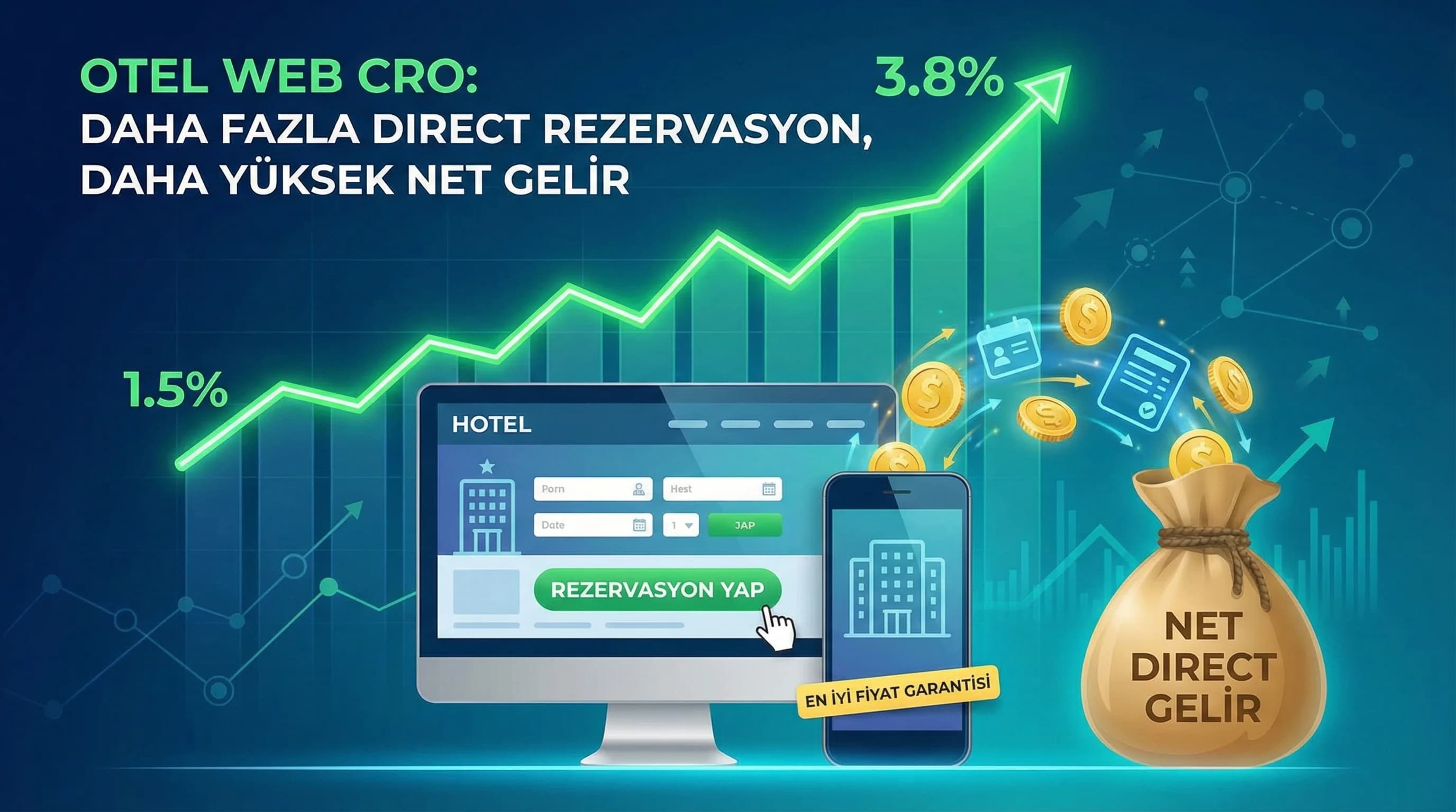 Web Rezervasyon Dönüşüm Oranını Artırmak: Otel Web Sitesi İçin 21 İpucu