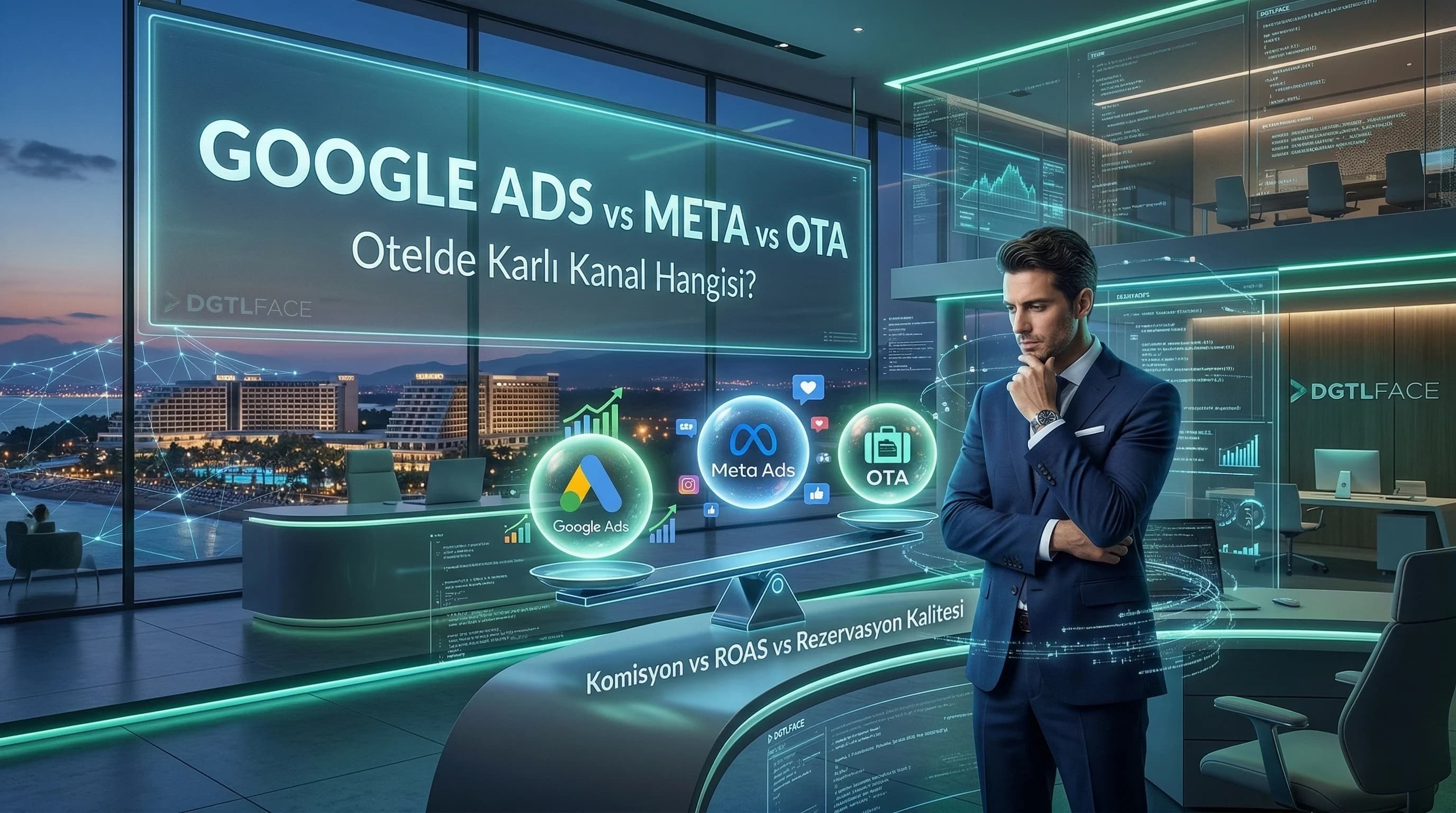 Google Ads vs Meta Ads vs OTA: Otel Pazarlamasında Hangi Kanal Daha Karlı?