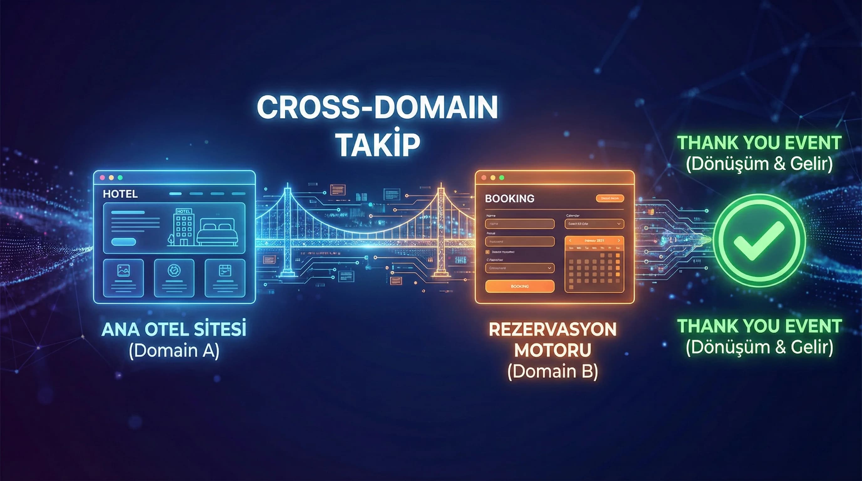 Otel Rezervasyon Motoru İçin Cross-Domain Takip ve Thank You Event Kurulumu