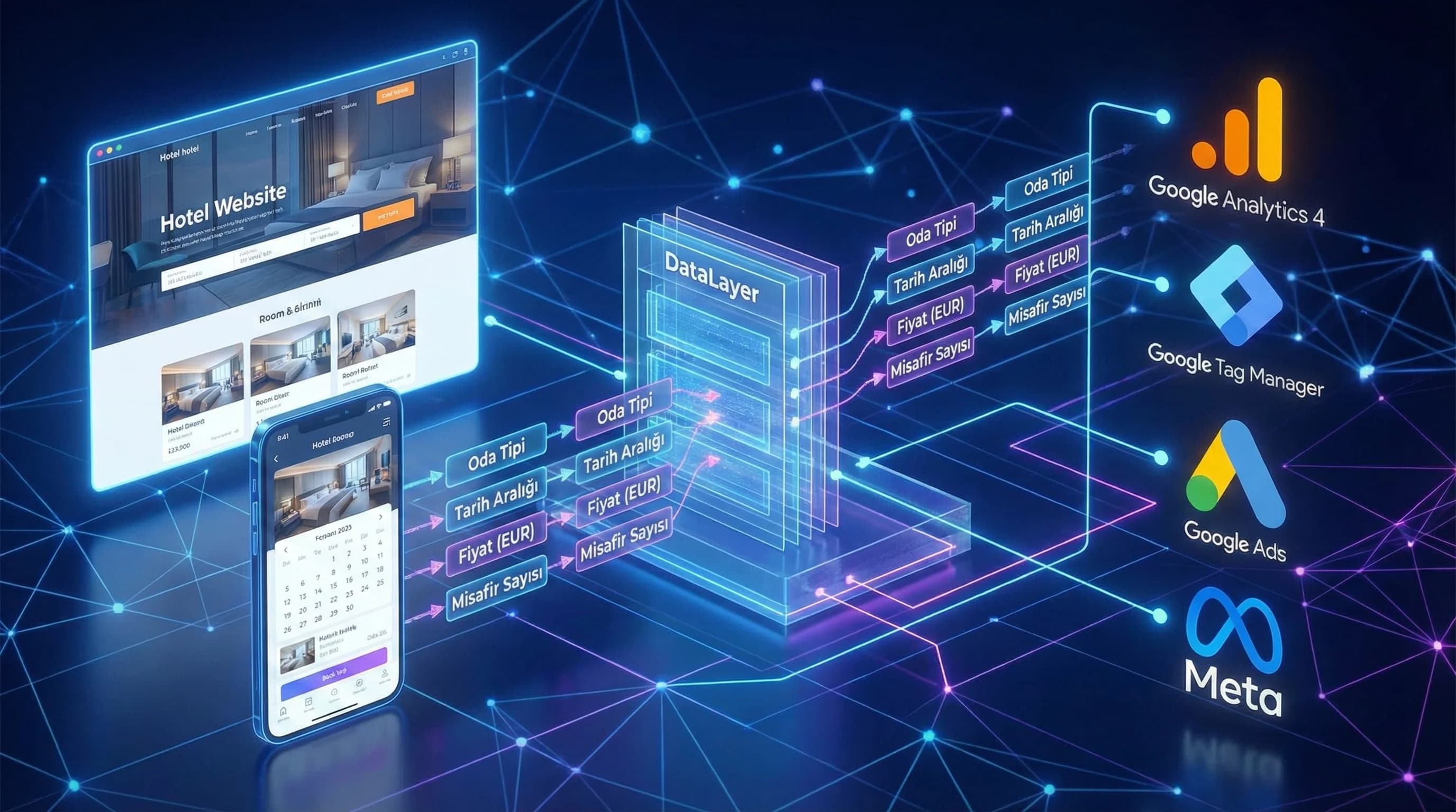 Otel Web Sitesi ve Rezervasyon Motoru İçin DataLayer Tasarımı – En İyi Uygulamalar