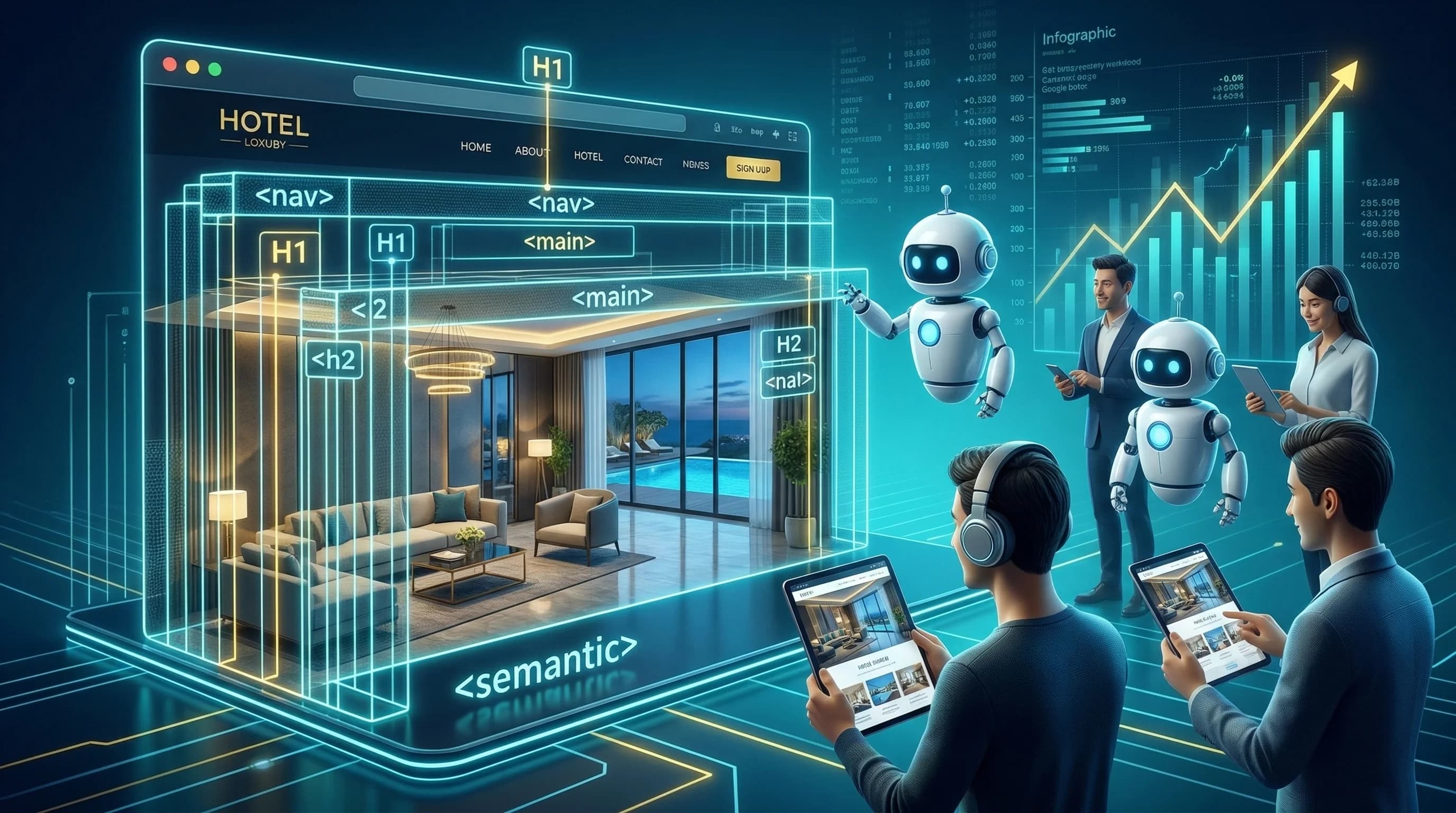 Erişilebilirlik (Accessibility), Semantik HTML ve Teknik SEO: Otel Sitelerinde Görünürlük + Kullanılabilirlik