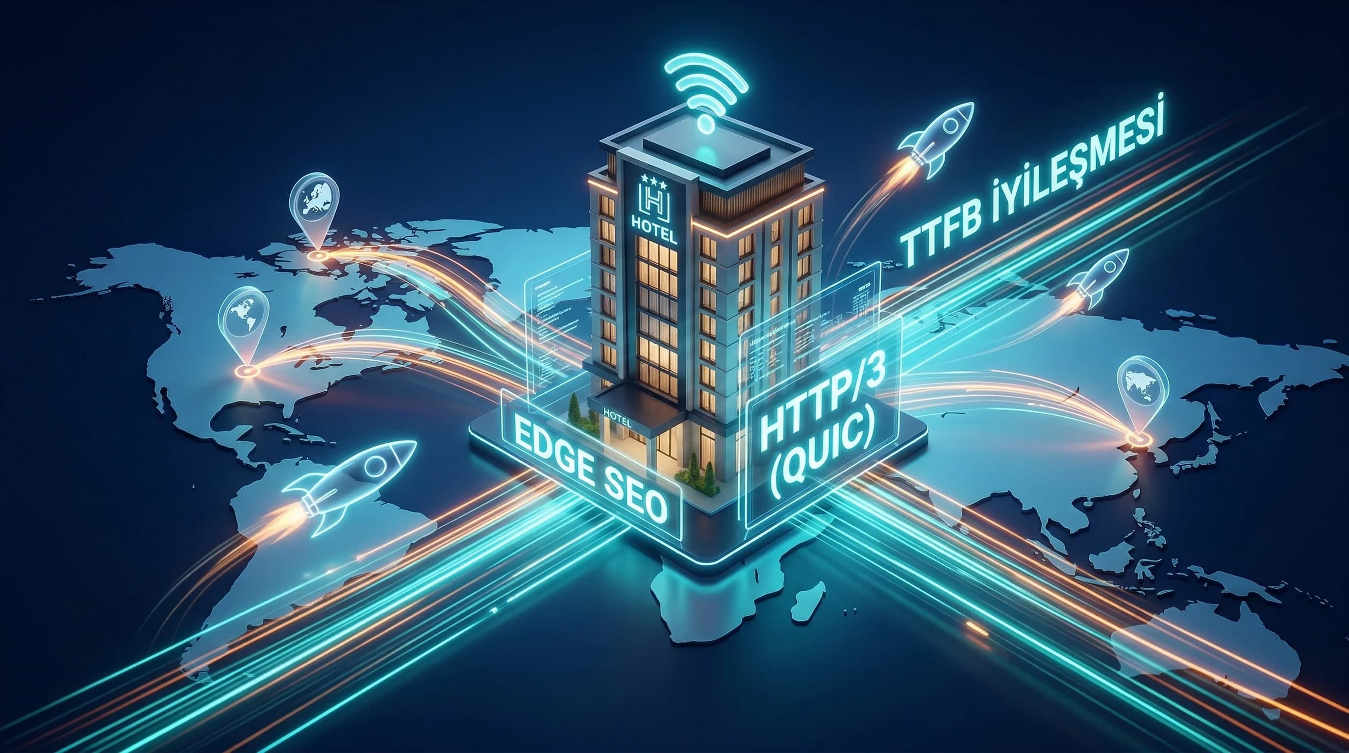 Edge SEO, HTTP/3 ve Kenar Sunucu Teknikleri Otel Siteleri İçin Ne İfade Ediyor?