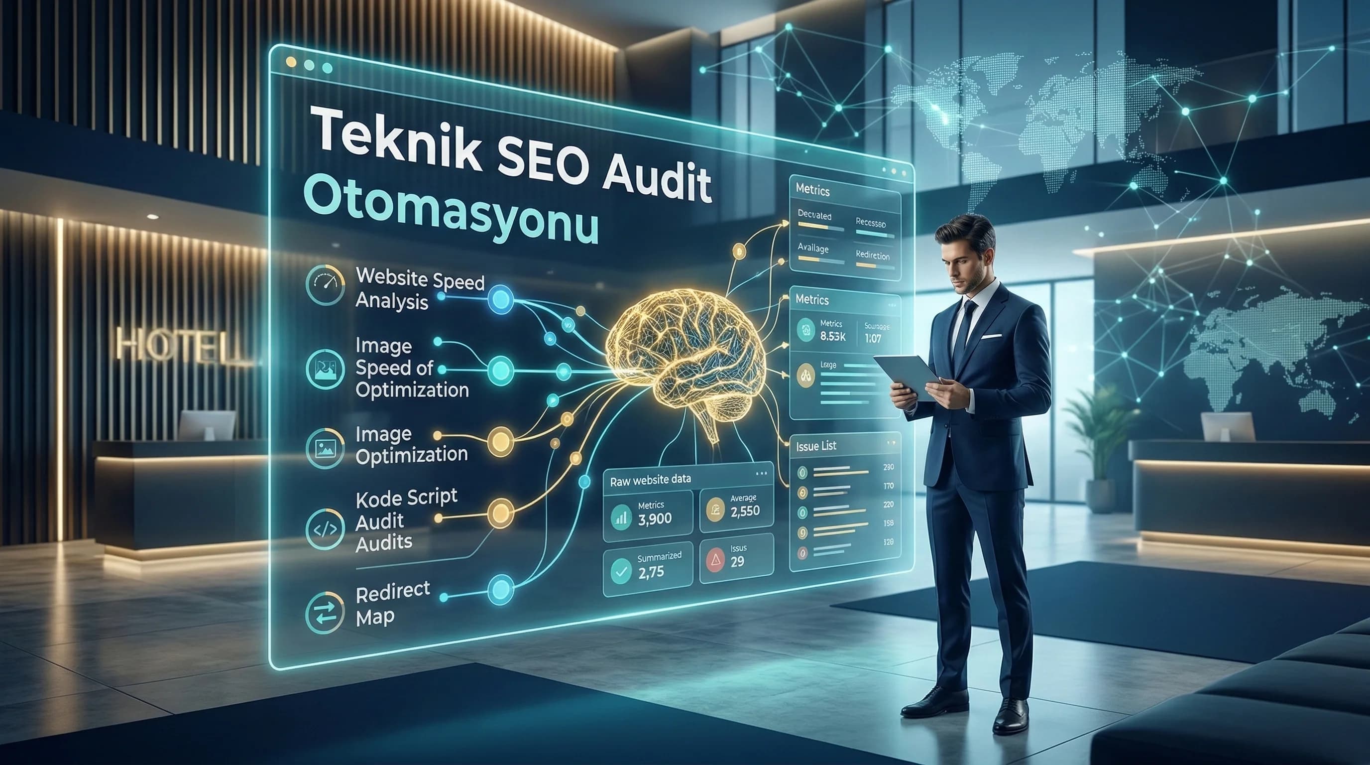 AI Destekli Teknik SEO Audit ve Otomasyon: Otel Projelerinde Neleri Devredebilirsiniz?