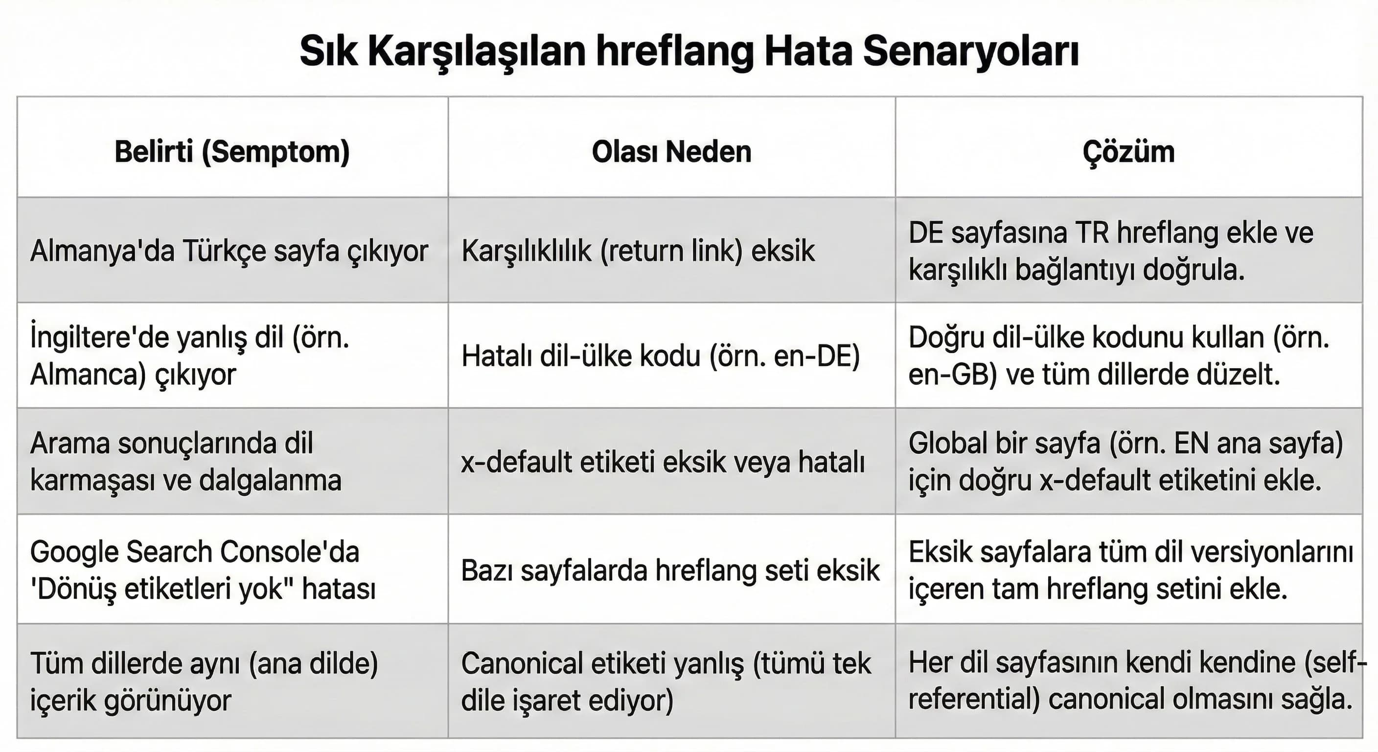 TR–EN–DE–RU yapısında en sık yapılan hatalar nelerdir?