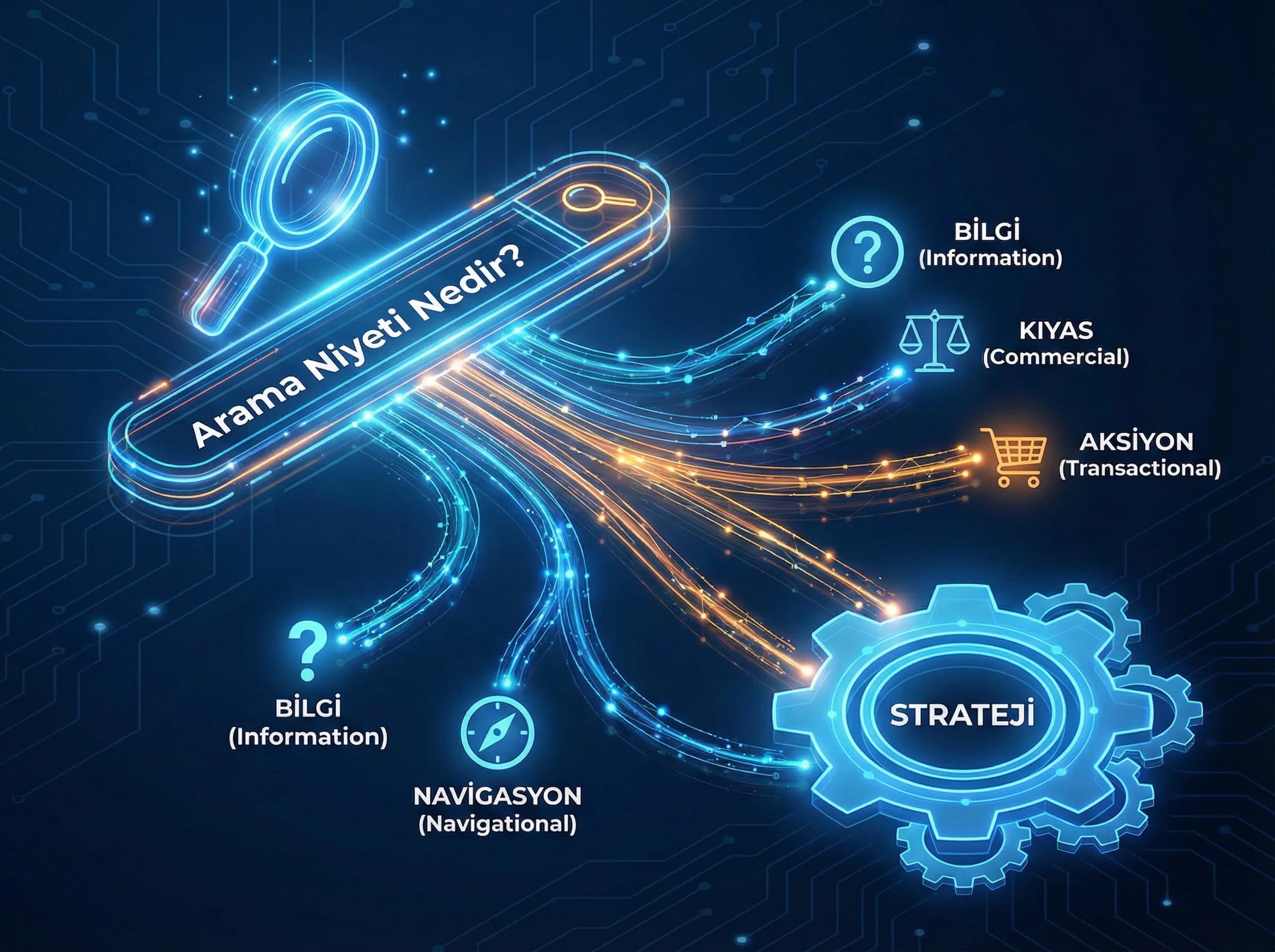 SERP analizi bölümü ayırıcı, içerik SEO strateji bağlamı