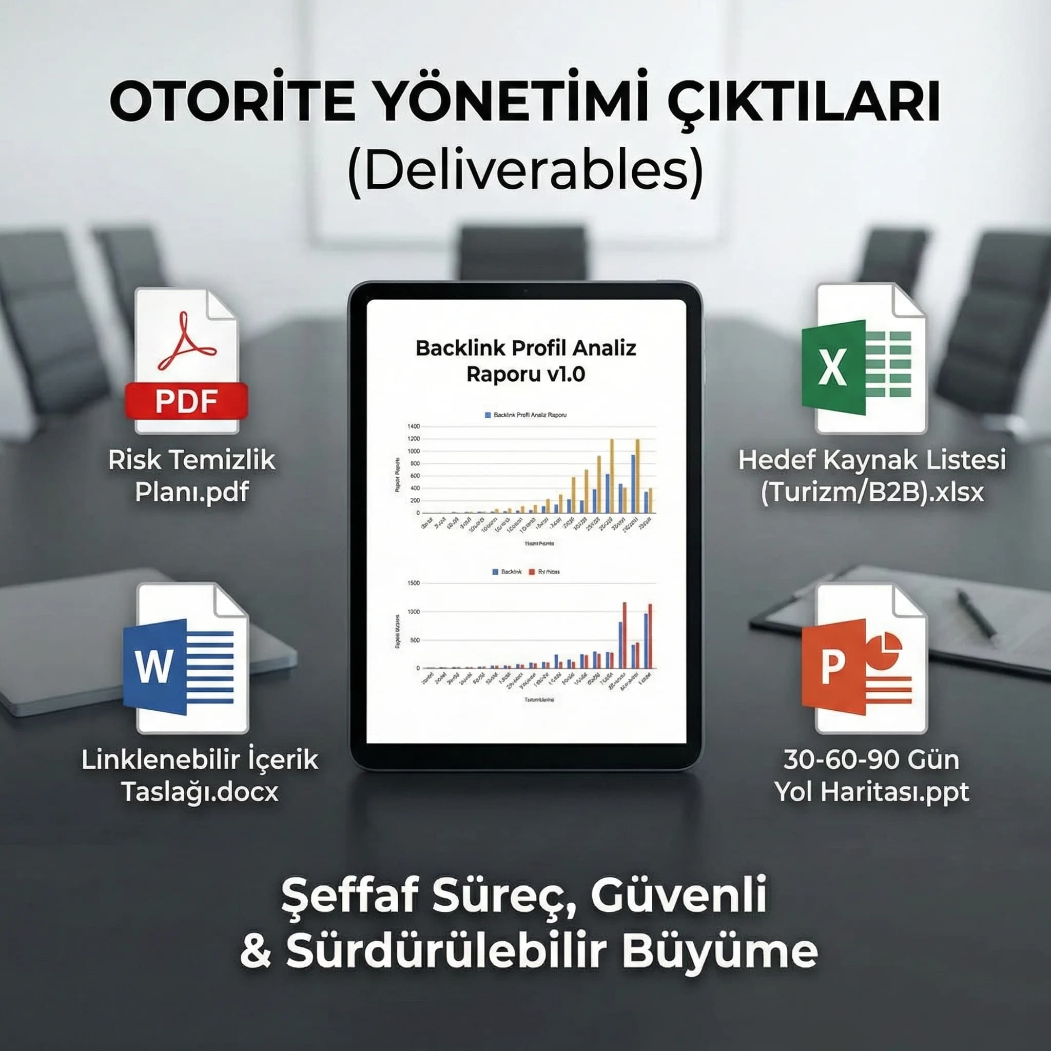 Backlink çıktıları kanıt kartı, otel ve B2B otorite deliverables